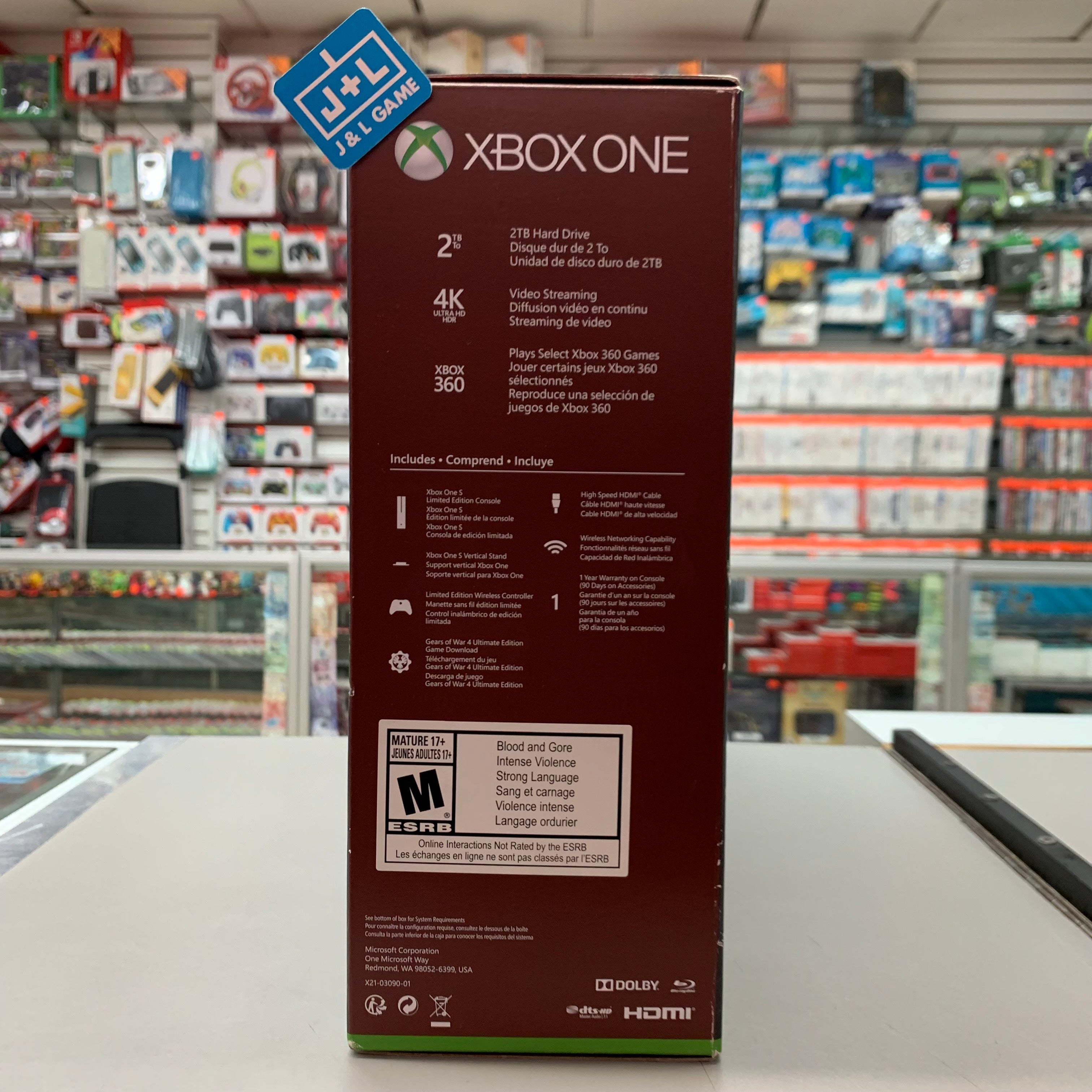 Microsoft Xbox One S Console (2 TB Gears of War 4 Limited Edition) - (XB1) Xbox One Consoles Microsoft   