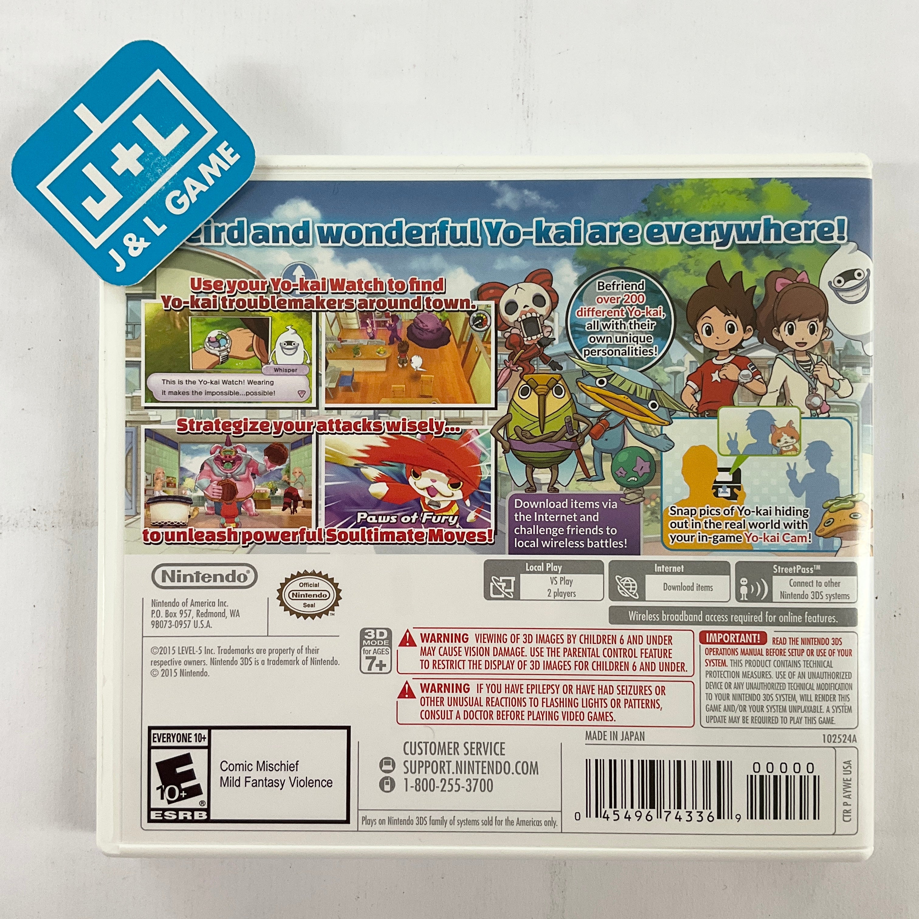 Yo-kai Watch - Nintendo 3DS [Pre-Owned] Video Games Nintendo   