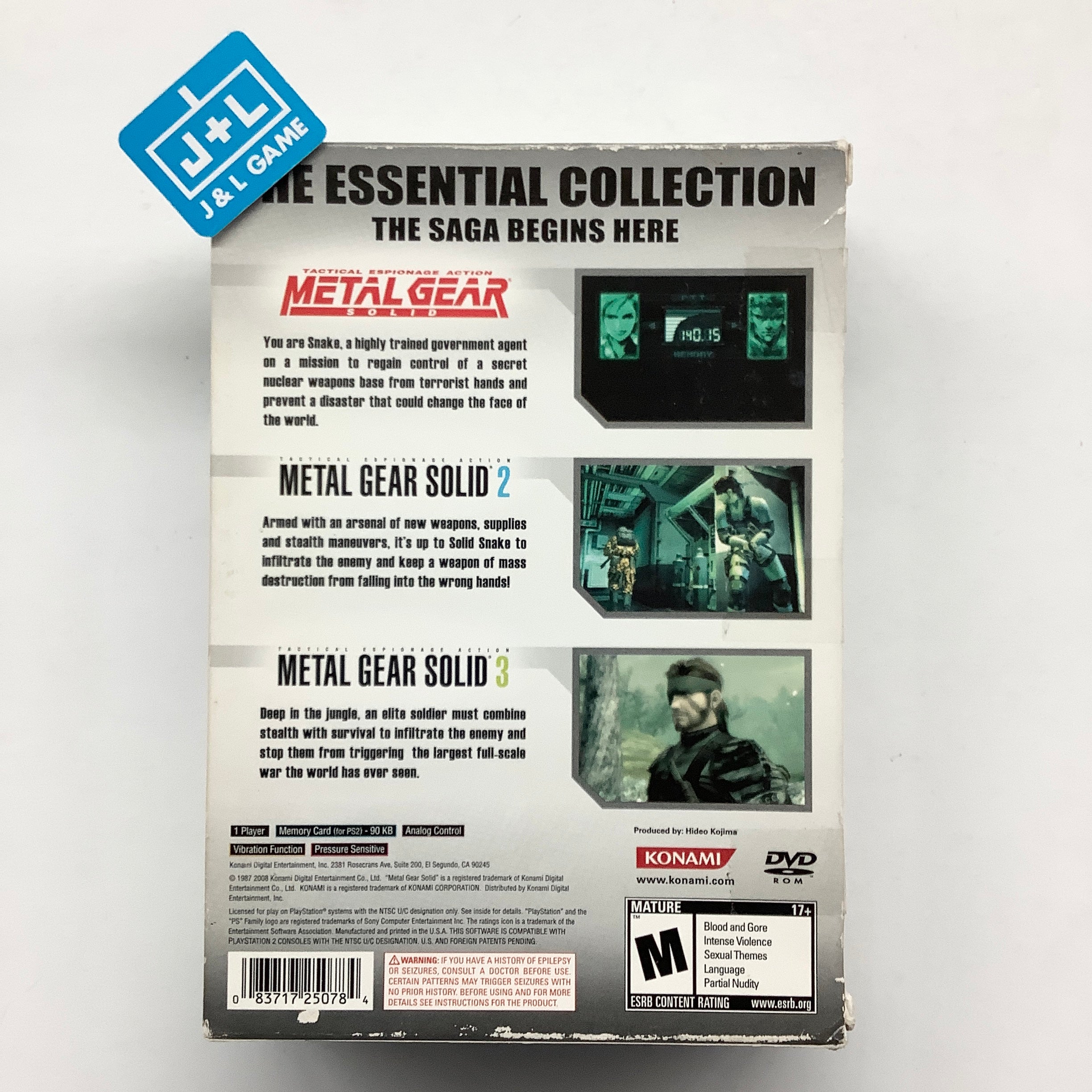 Metal Gear Solid: The Essential Collection - (PS2) PlayStation 2