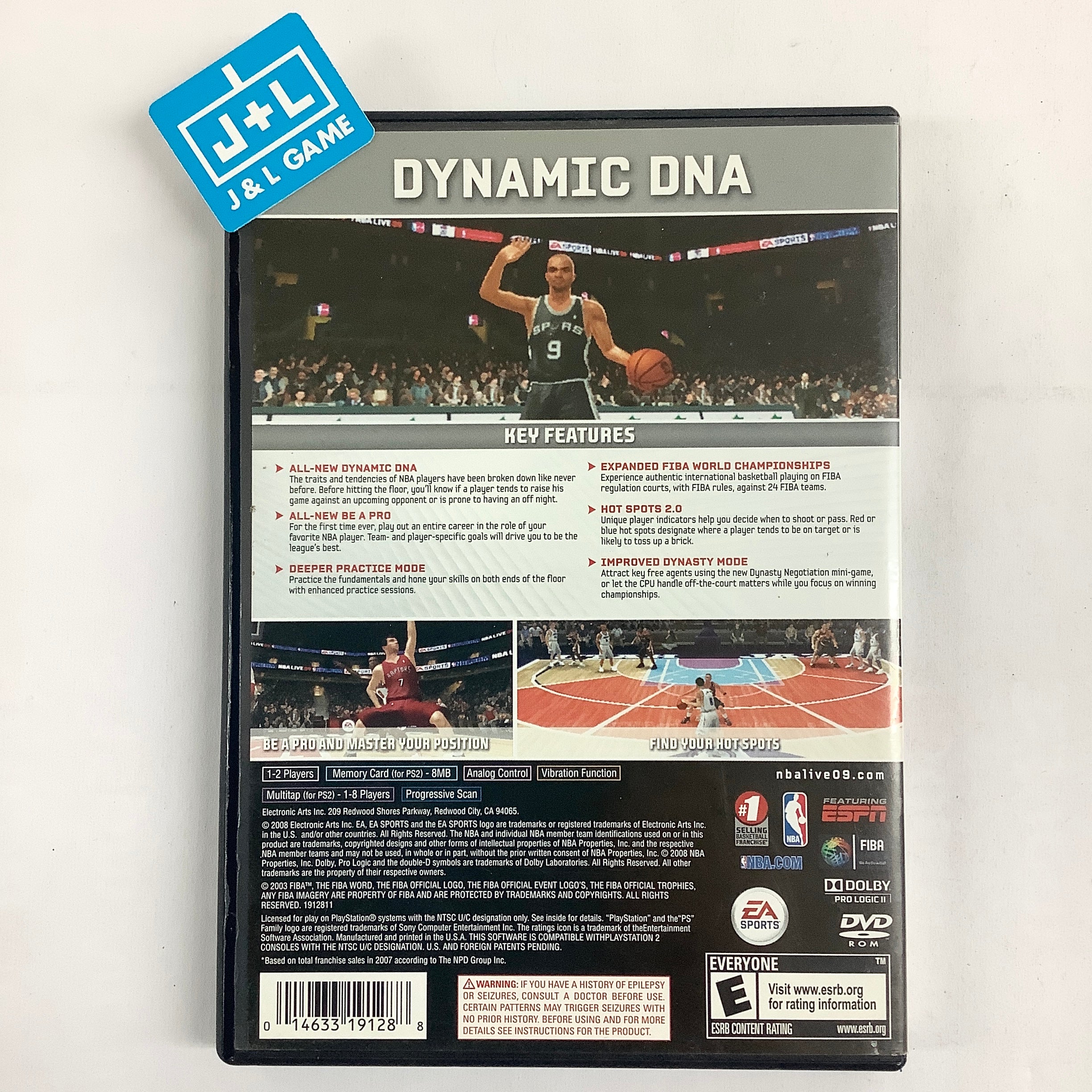 NBA Live 09 - (PS2) PlayStation 2 [Pre-Owned] Video Games EA Sports   
