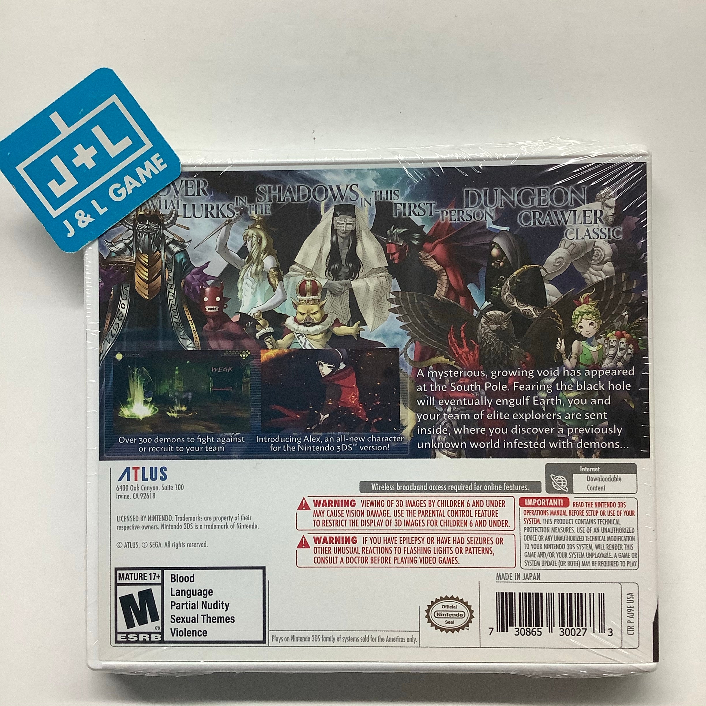 Shin Megami Tensei: Strange Journey Redux - Nintendo 3DS Video Games Atlus   