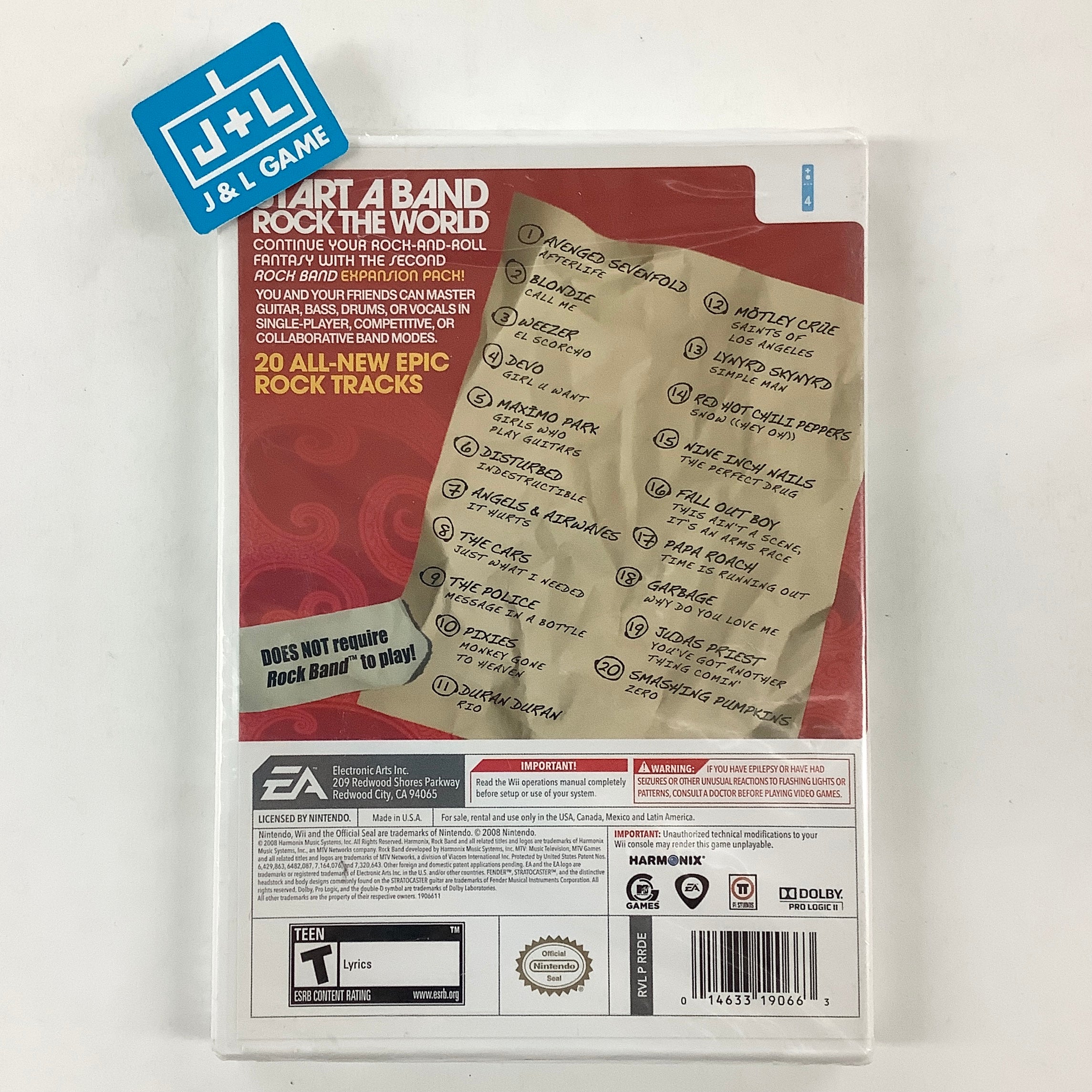 Rock Band: Track Pack - Volume 2 - Nintendo Wii | J&L Game