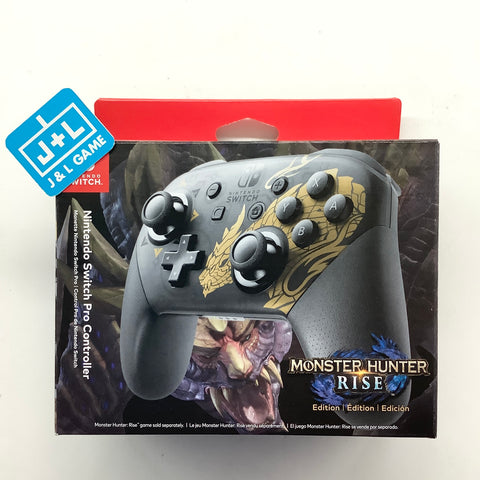 Nintendo Switch Pro Controller (Monster Hunter Rise Edition) - (NSW) Nintendo Switch Accessories Nintendo   