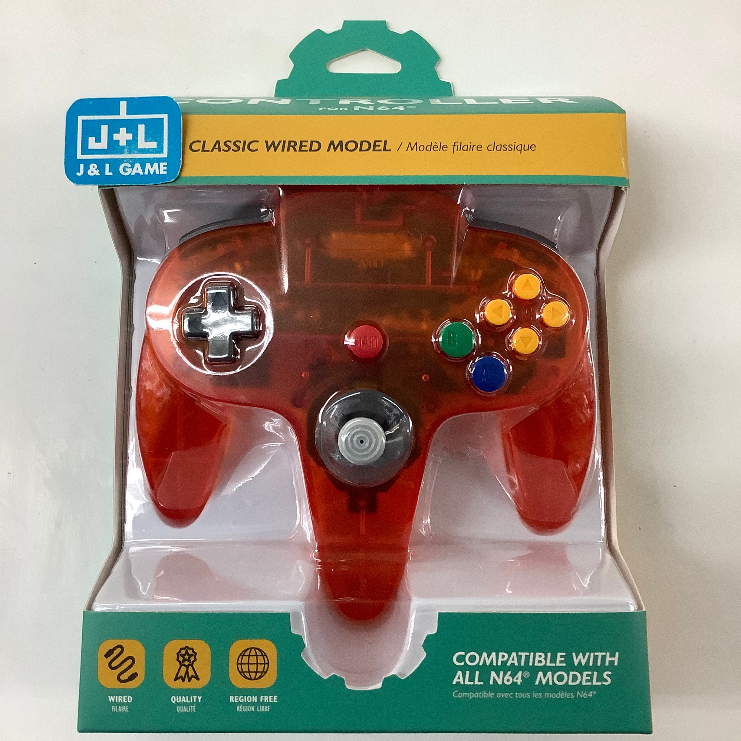 Tomee N64 Wired Controller (Fire Orange) - (N64) Nintendo 64 Accessories Tomee   