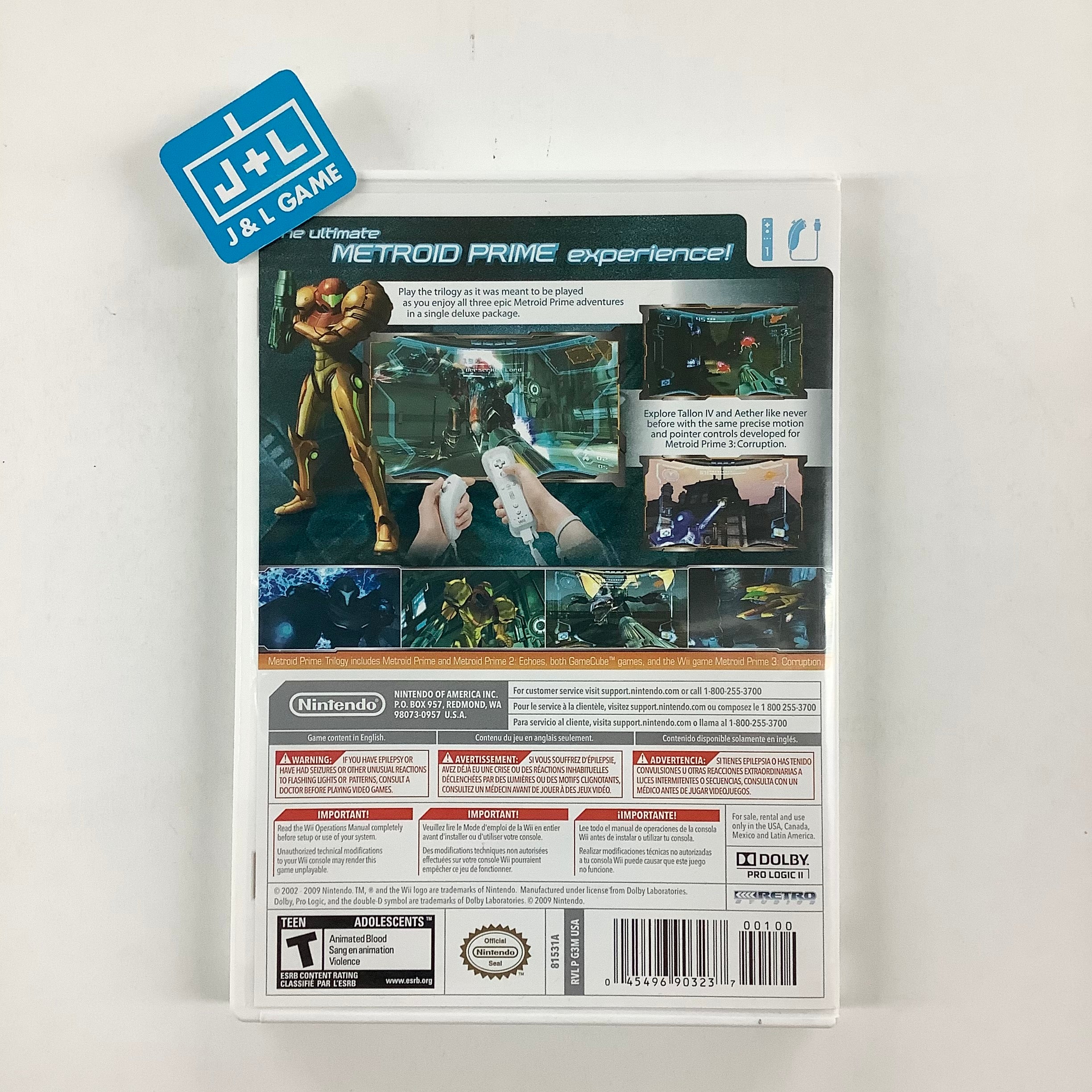Metroid Prime Trilogy - Nintendo Wii [Pre-Owned] Video Games Nintendo   