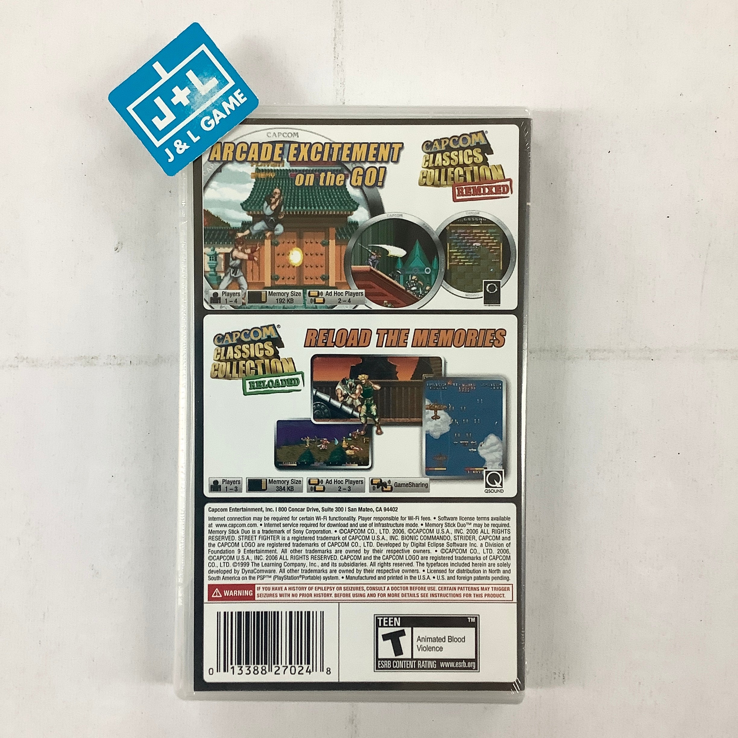 Capcom Classics Dual Pack: Remixed and Reloaded - Sony PSP Video Games Capcom   