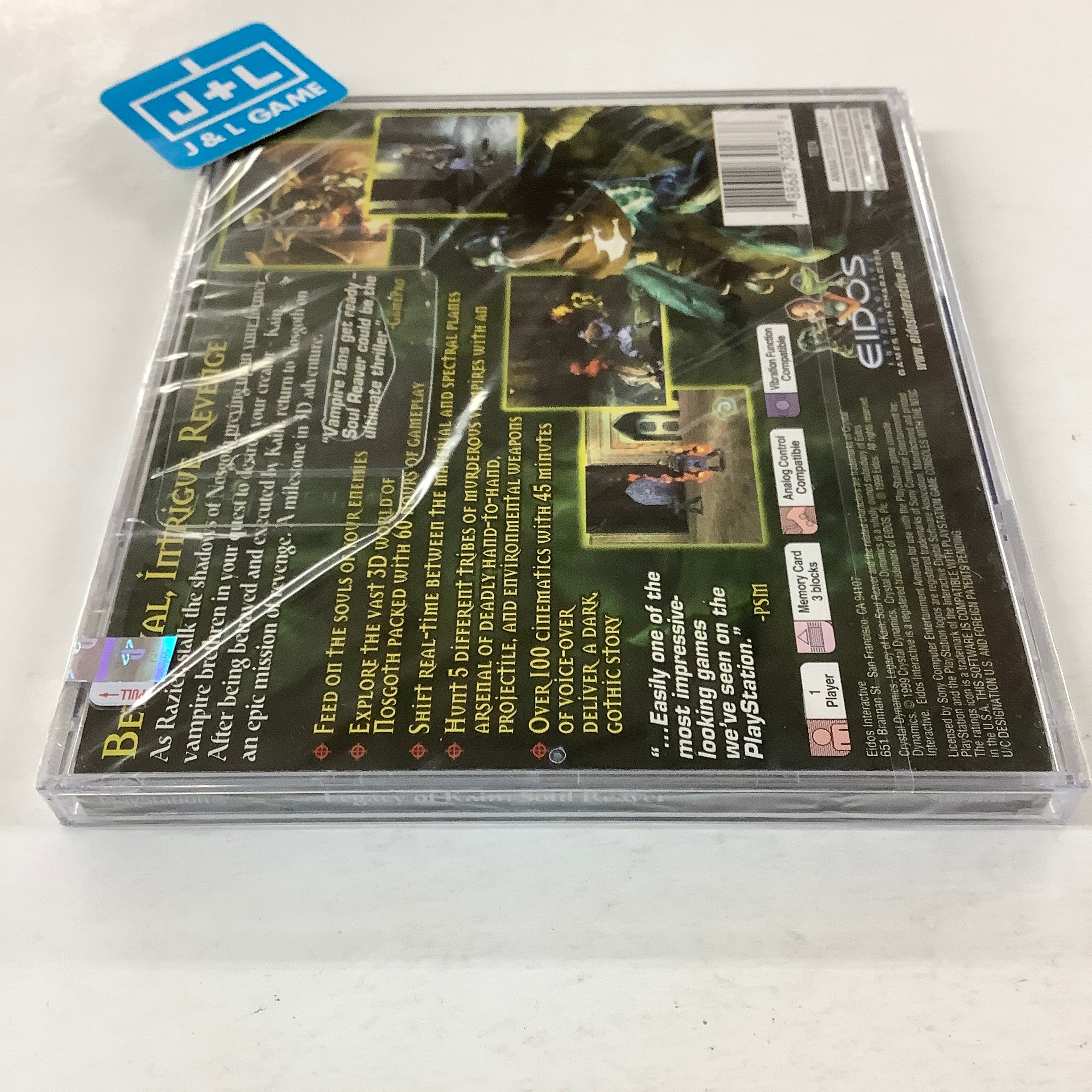 Legacy of Kain: Soul Reaver - (PS1) PlayStation 1 Video Games Eidos Interactive   