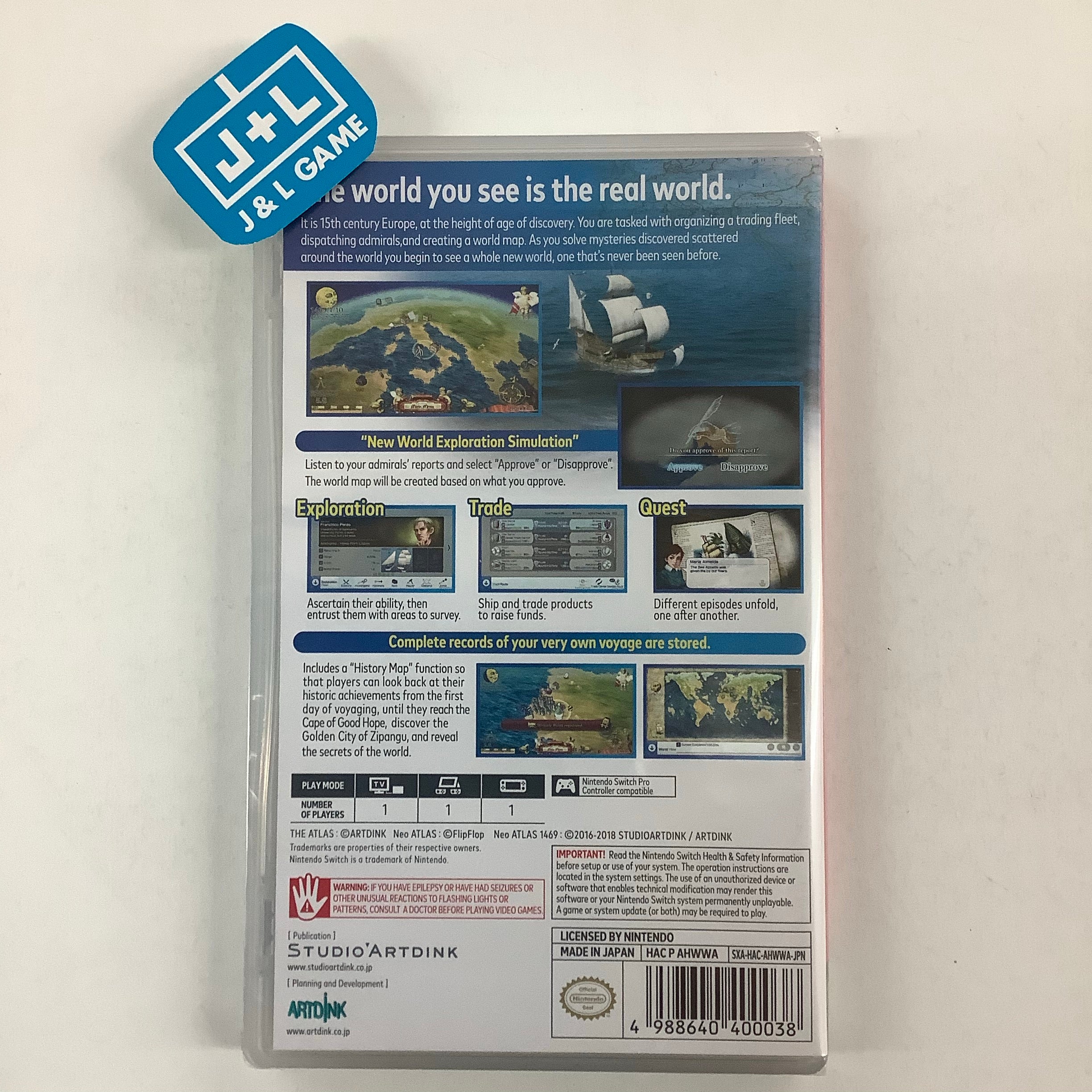 Neo Atlas 1469 - (NSW) Nintendo Switch (Japanese Import) Video Games Artdink   