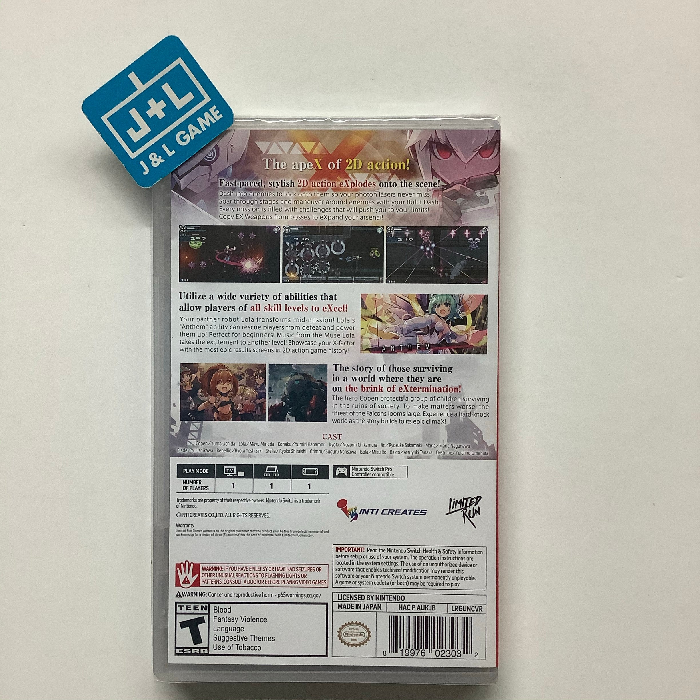 Gunvolt Chronicles: Luminous Avenger iX - (NSW) Nintendo Switch Video Games Limited Run Games   