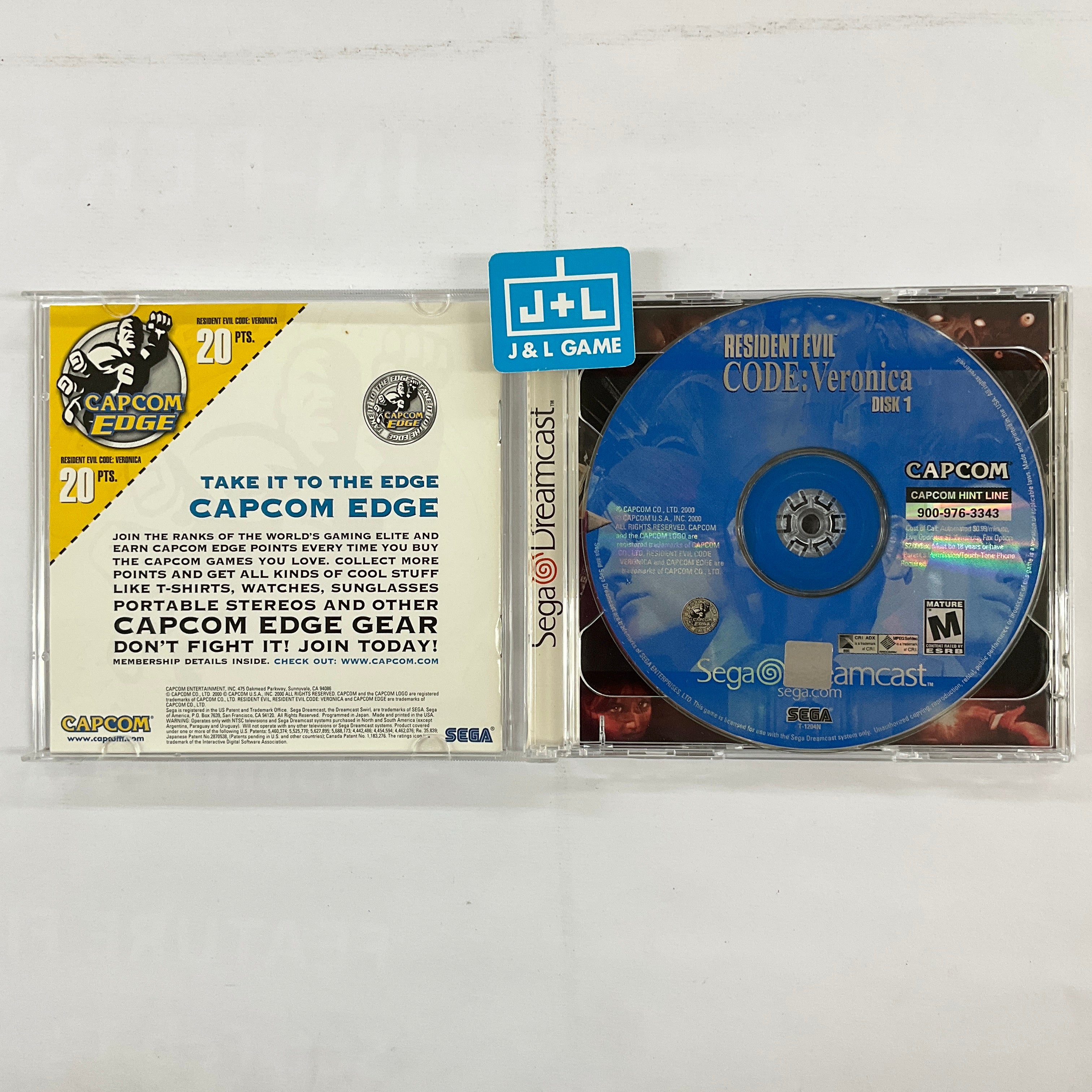 Resident Evil Code: Veronica - (DC) SEGA Dreamcast  [Pre-Owned] Video Games Capcom   