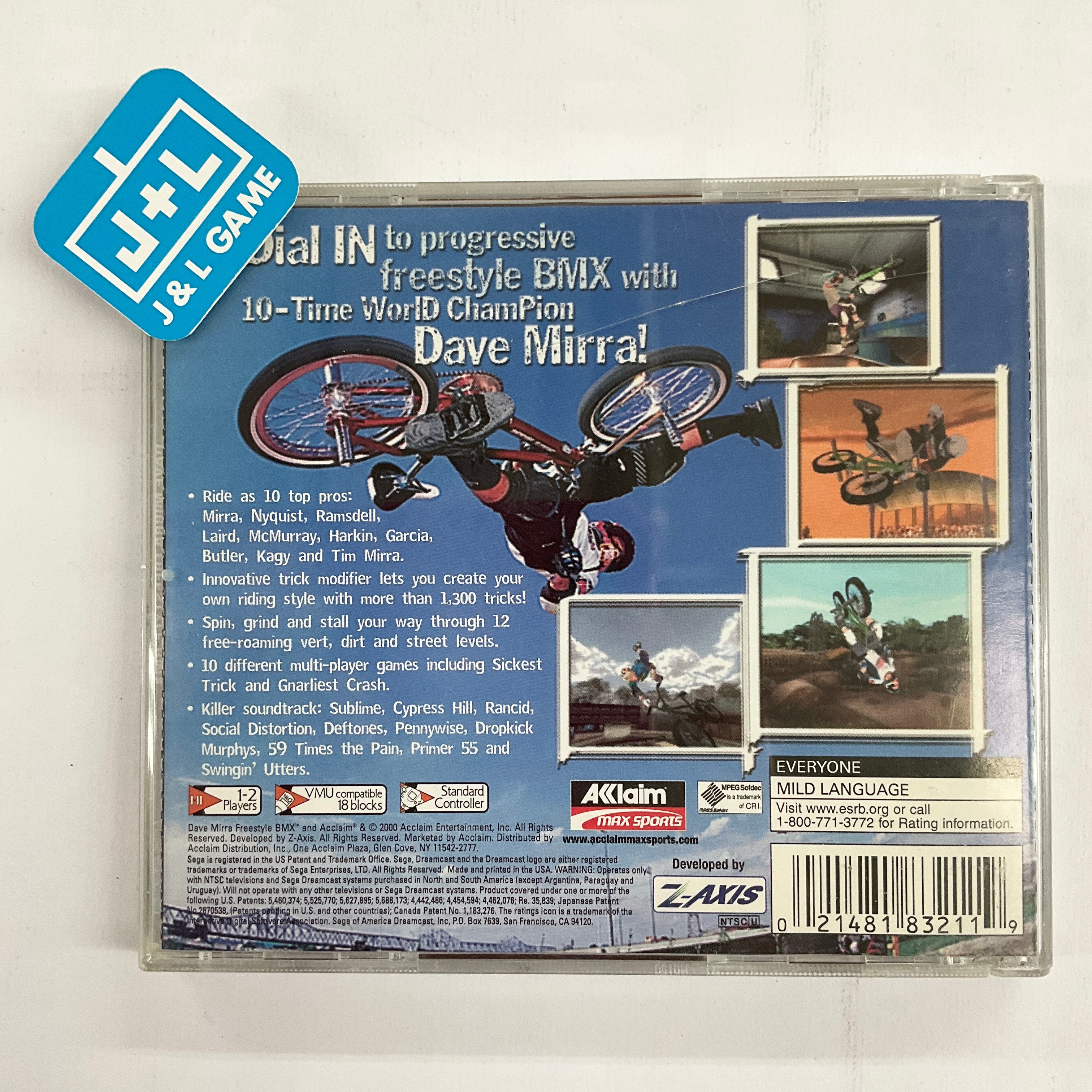 Dave Mirra Freestyle BMX - (DC) SEGA Dreamcast [Pre-Owned] Video Games Acclaim   