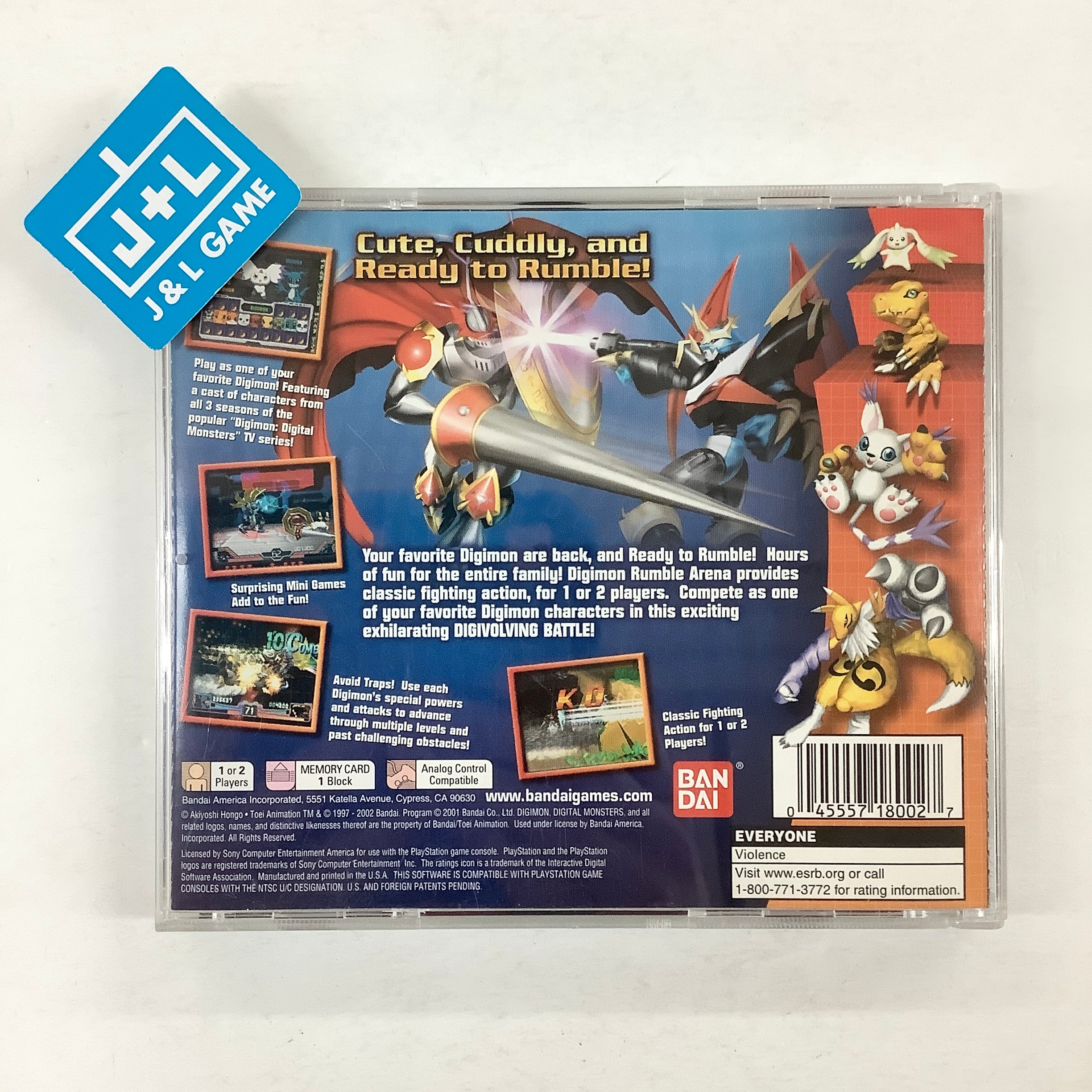 Digimon Rumble Arena - (PS1) PlayStation 1 [Pre-Owned] Video Games Bandai   
