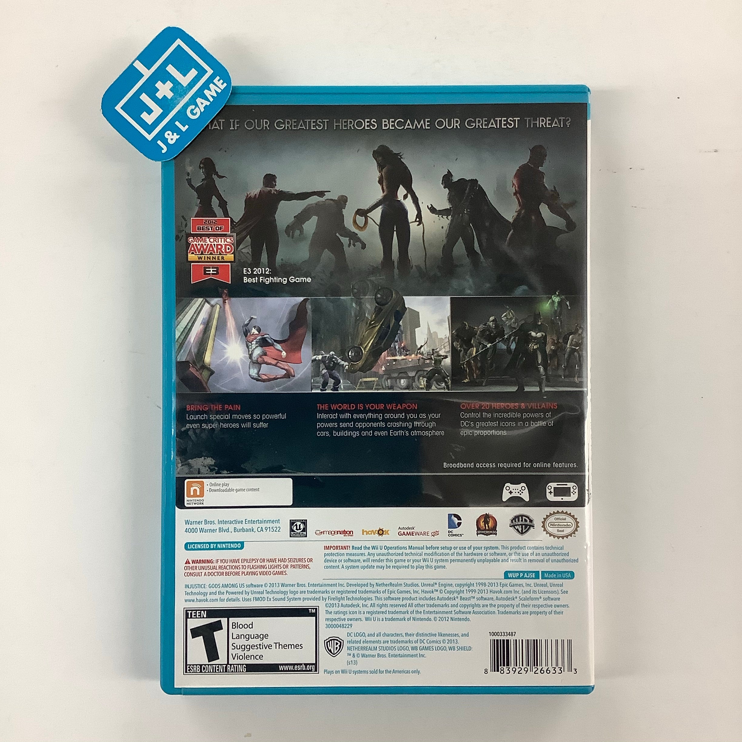 Injustice: Gods Among Us - Nintendo Wii U [Pre-Owned] Video Games WB Games   