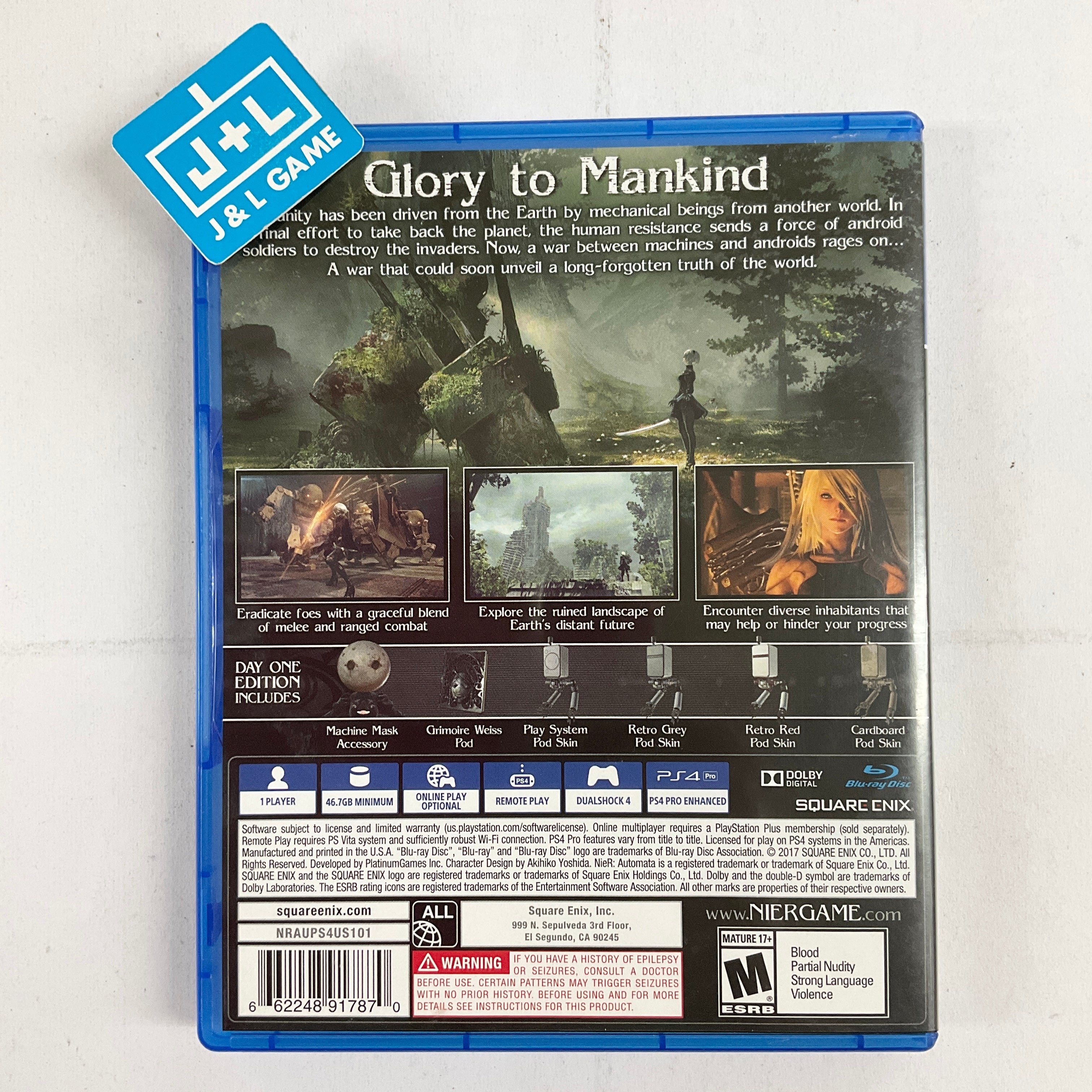 NieR: Automata (Day One Edition) - (PS4) PlayStation 4 [Pre-Owned] Video Games Square Enix   