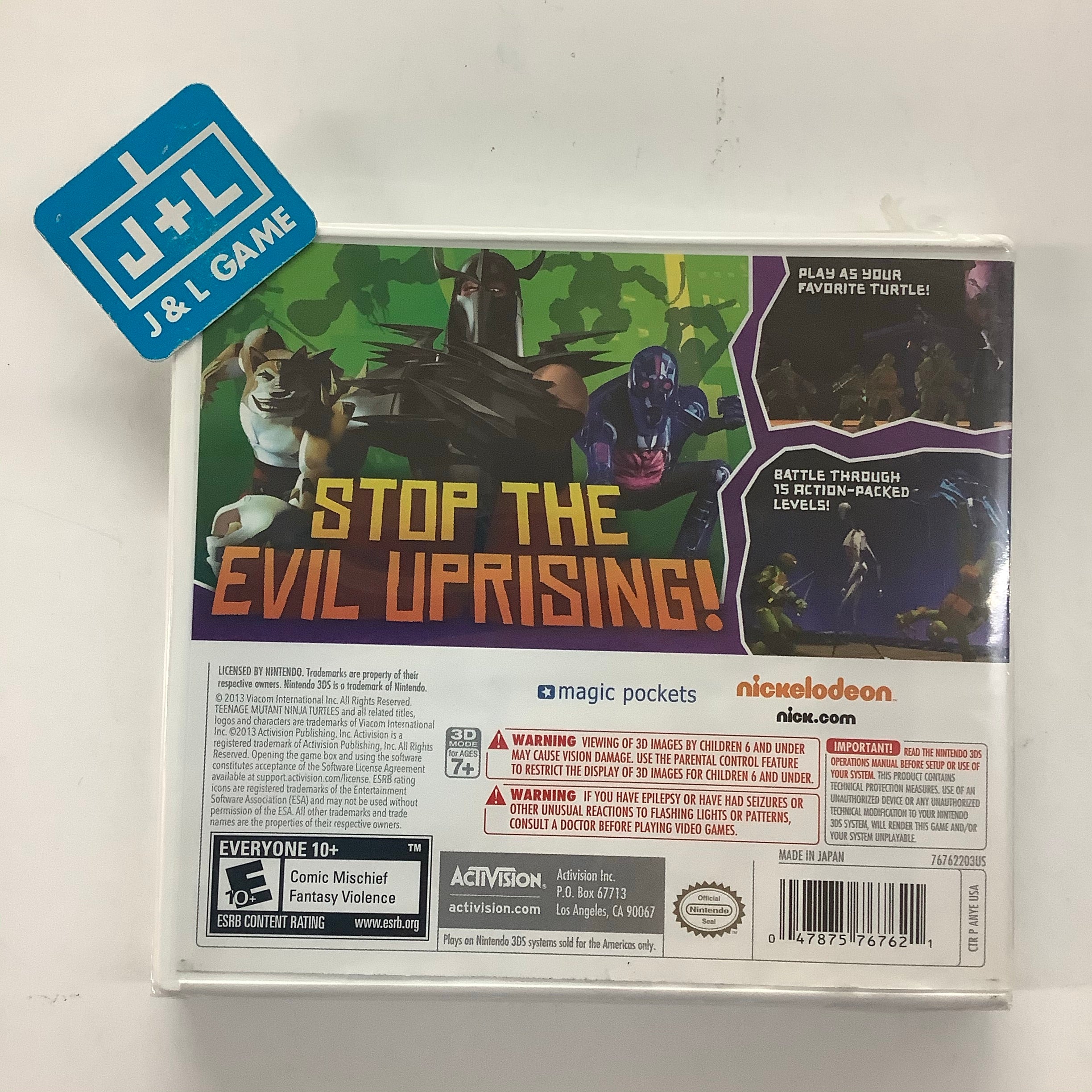 Teenage Mutant Ninja Turtles - Nintendo 3DS Video Games Activision   
