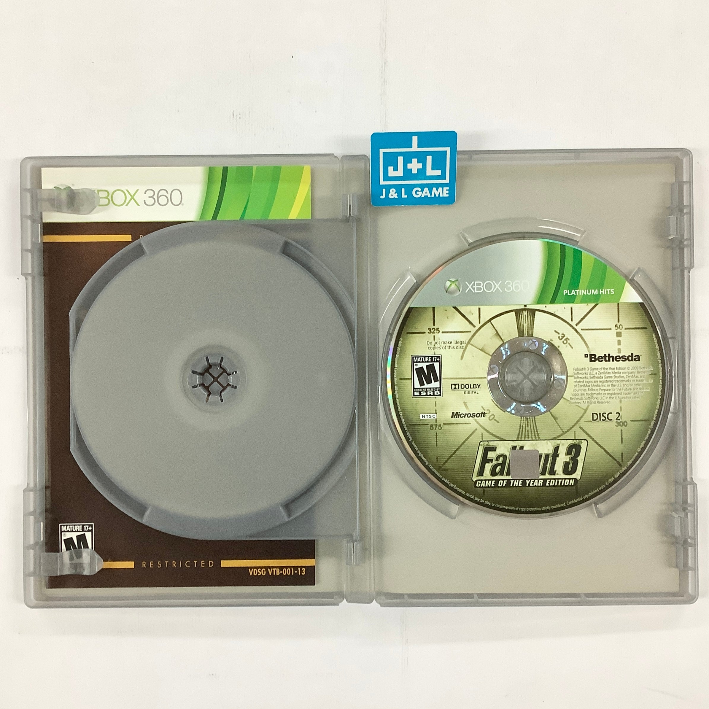 Fallout 3: Game of the Year Edition (Platinum Hits) - Xbox 360 [Pre-Owned] Video Games Bethesda Softworks   