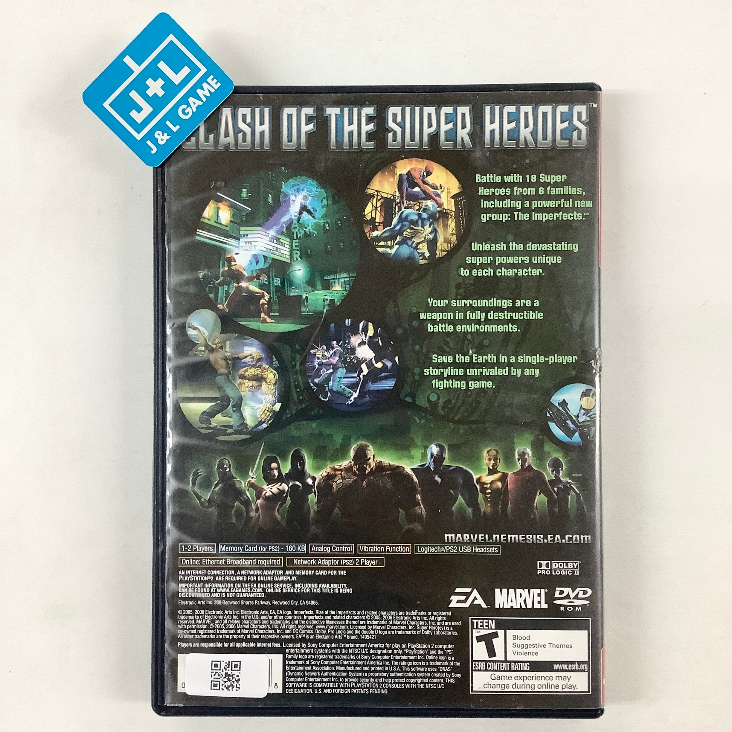 Marvel Nemesis: Rise of the Imperfects (Greatest Hits) - (PS2) PlayStation 2 [Pre-Owned] Video Games EA Games   