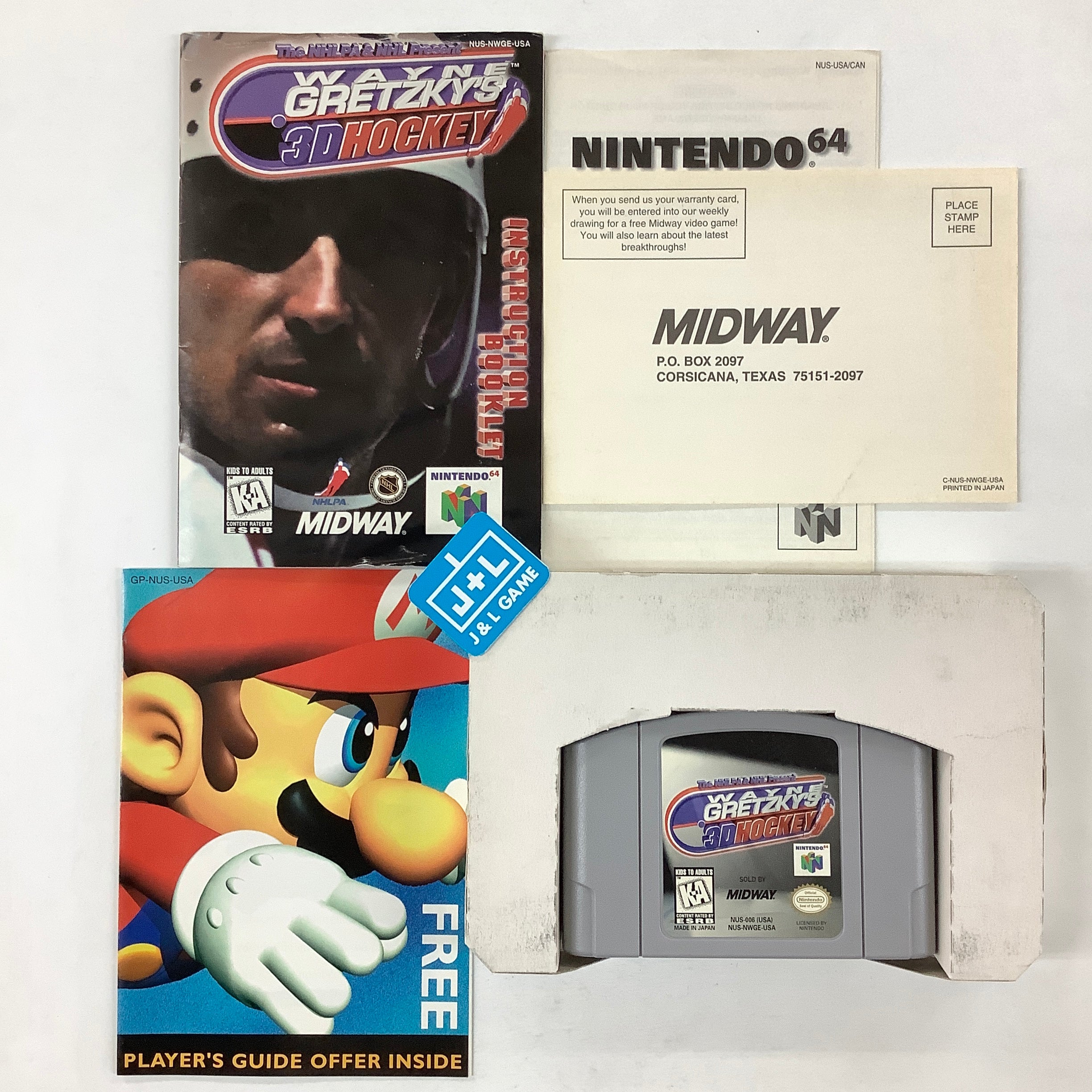 Wayne Gretzky's 3D Hockey - (N64) Nintendo 64 [Pre-Owned] Video Games Midway   