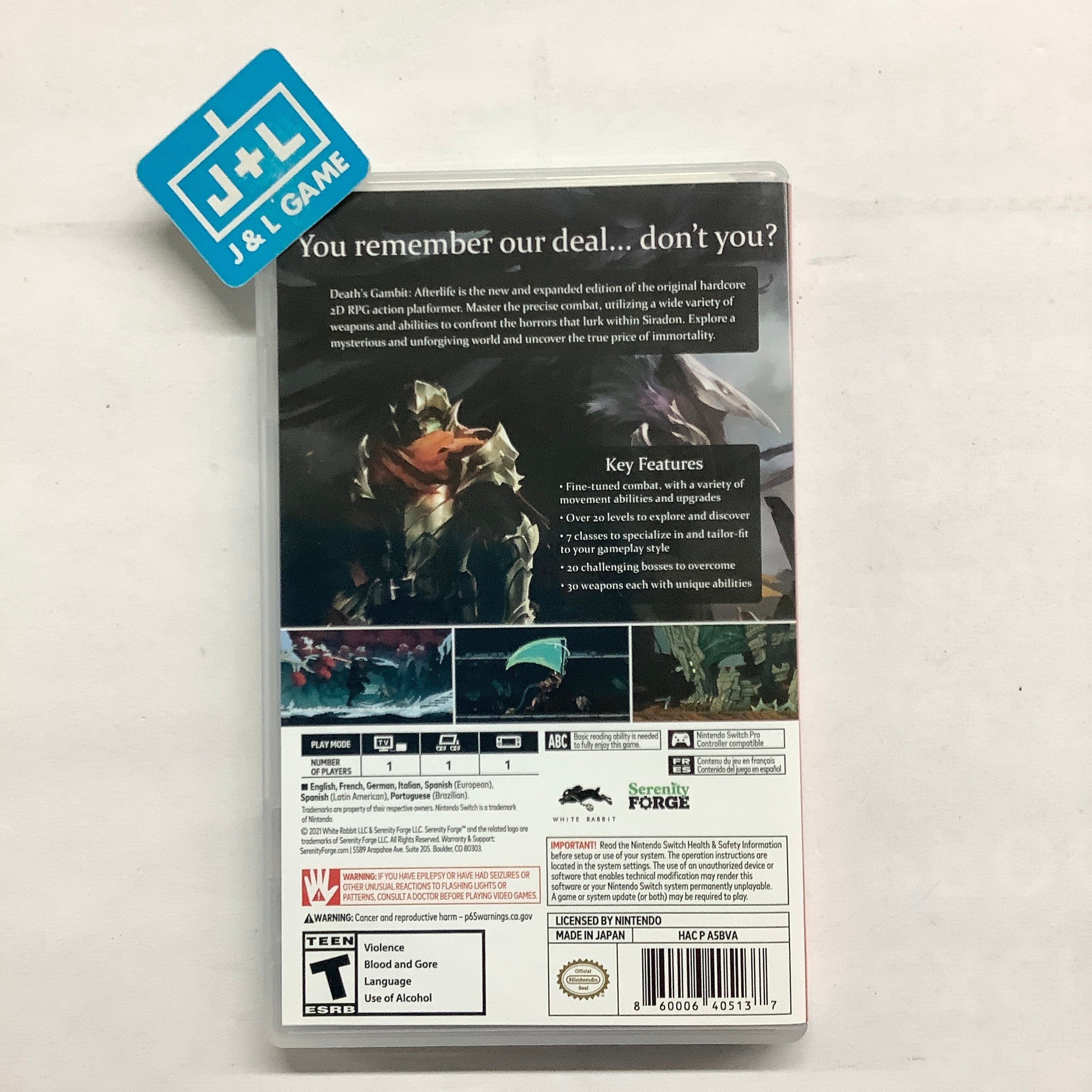 Death's Gambit: Afterlife - (NSW) Nintendo Switch [UNBOXING] Video Games Serenity Forge   