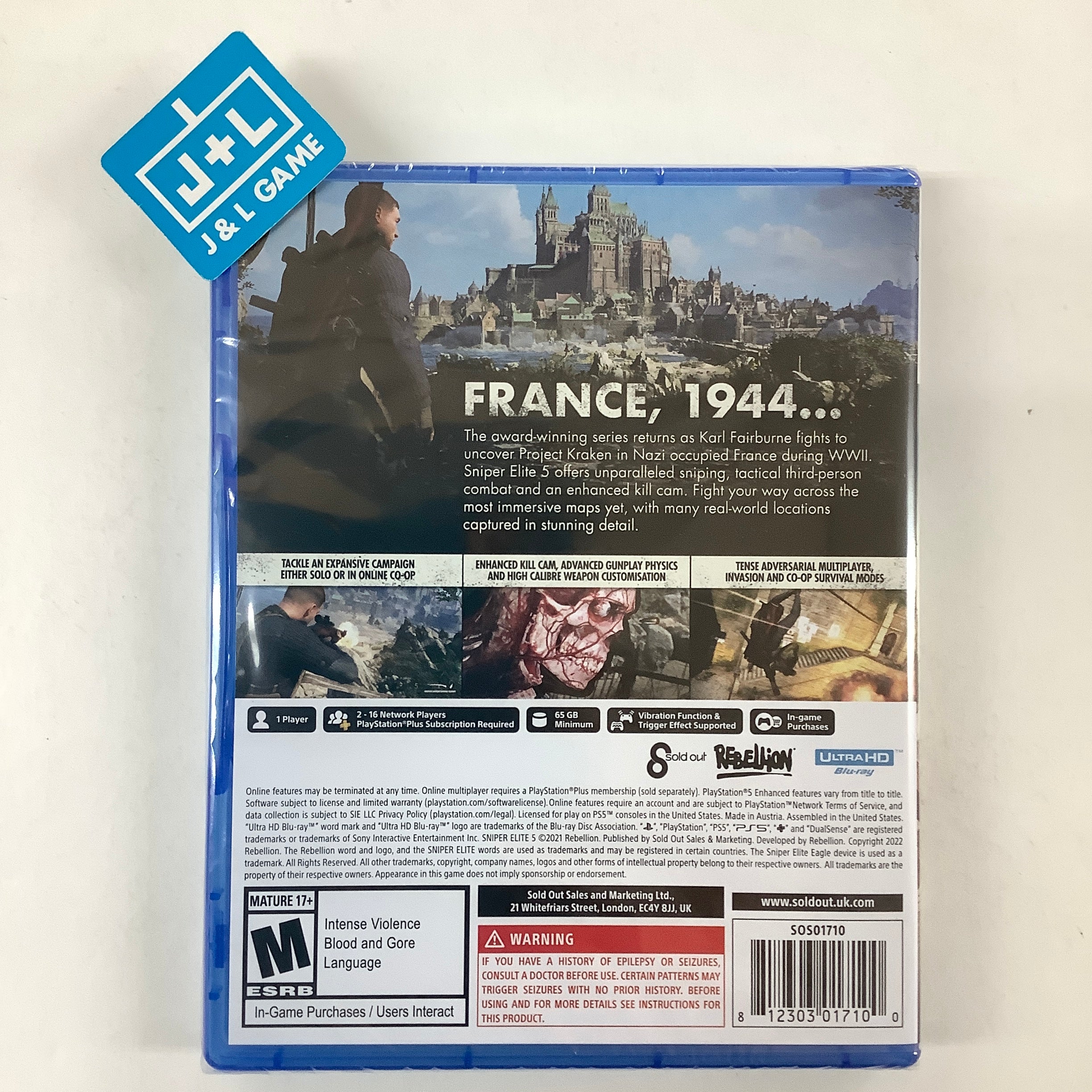 Sniper Elite 5 - (PS5) PlayStation 5 Video Games Rebellion   