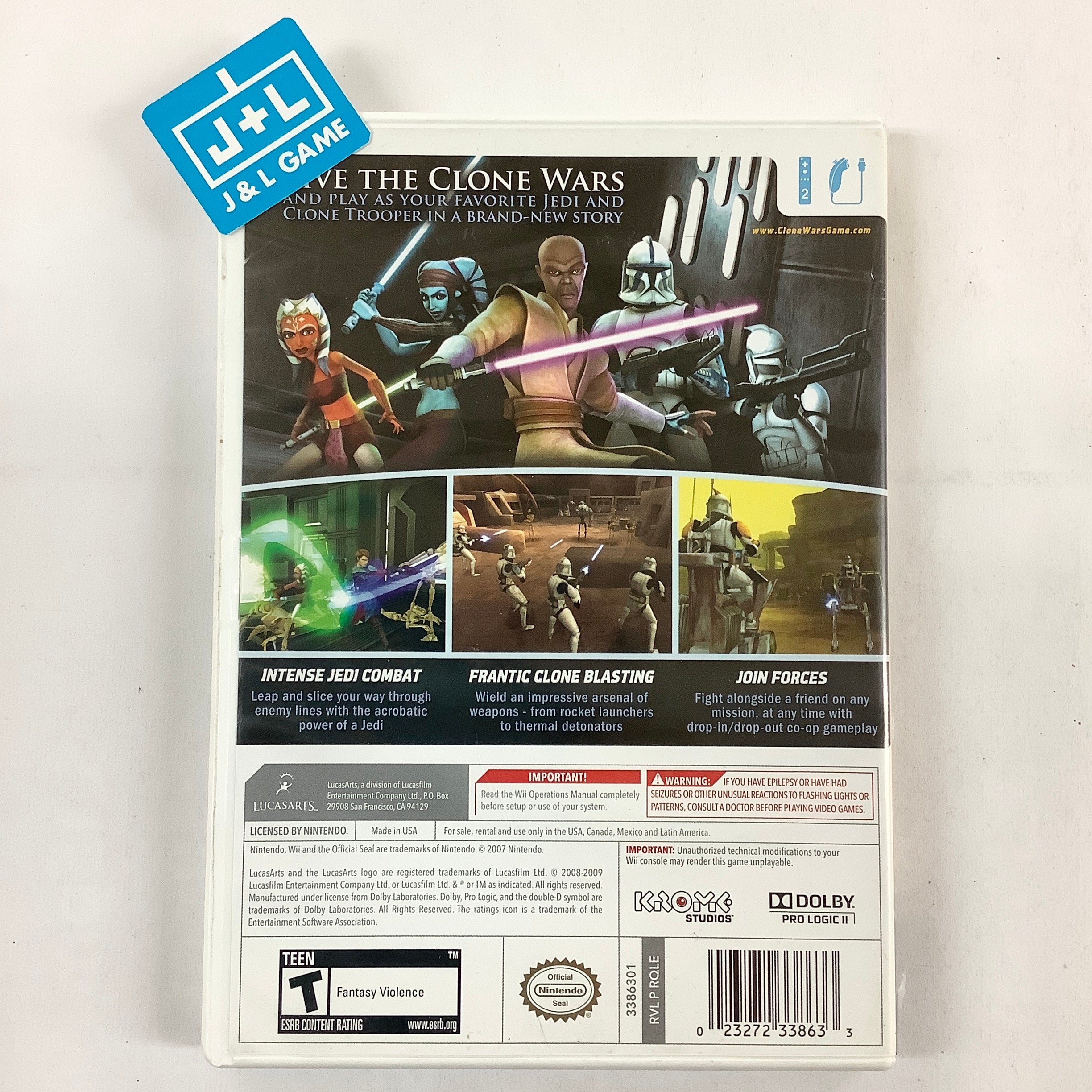 Star Wars The Clone Wars: Republic Heroes - Nintendo Wii [Pre-Owned] Video Games LucasArts   