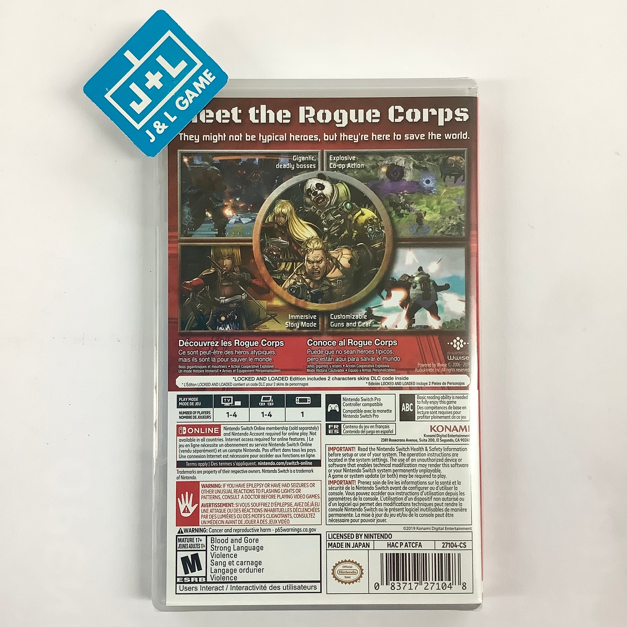 Contra: Rogue Corps - (NSW) Nintendo Switch Video Games Konami   