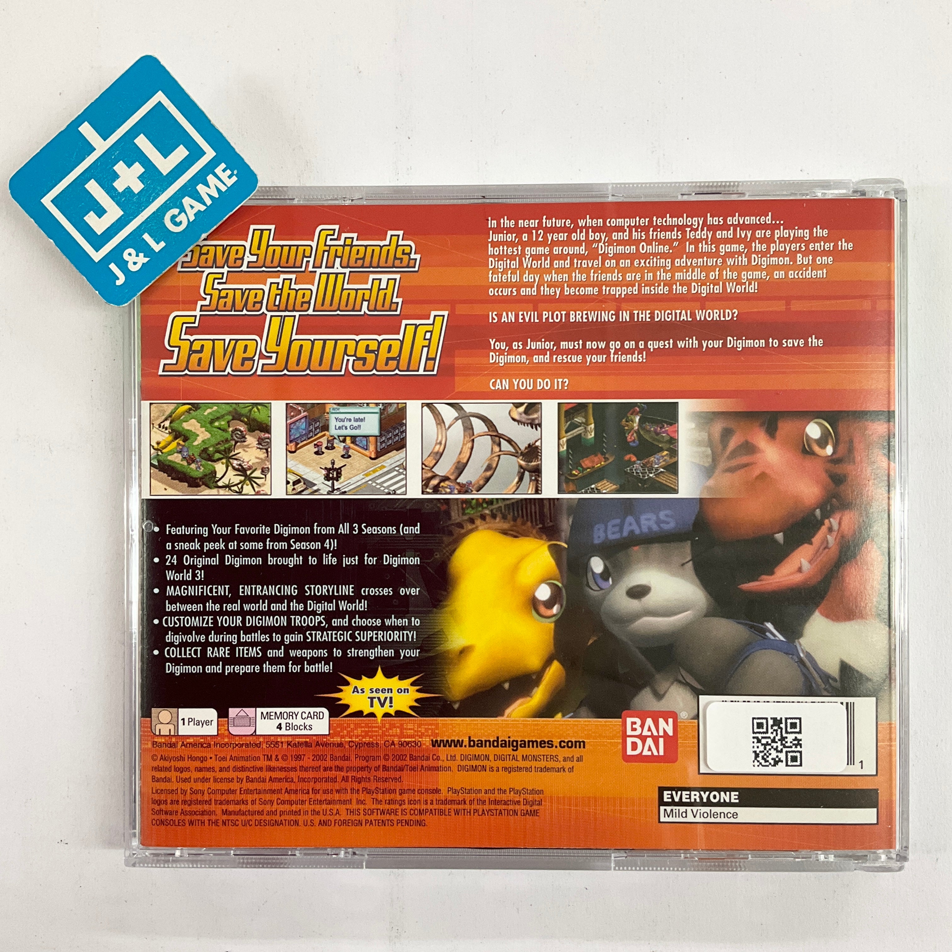 Digimon World 3 (Greatest Hits) - (PS1) PlayStation 1 [Pre-Owned] Video Games Bandai   