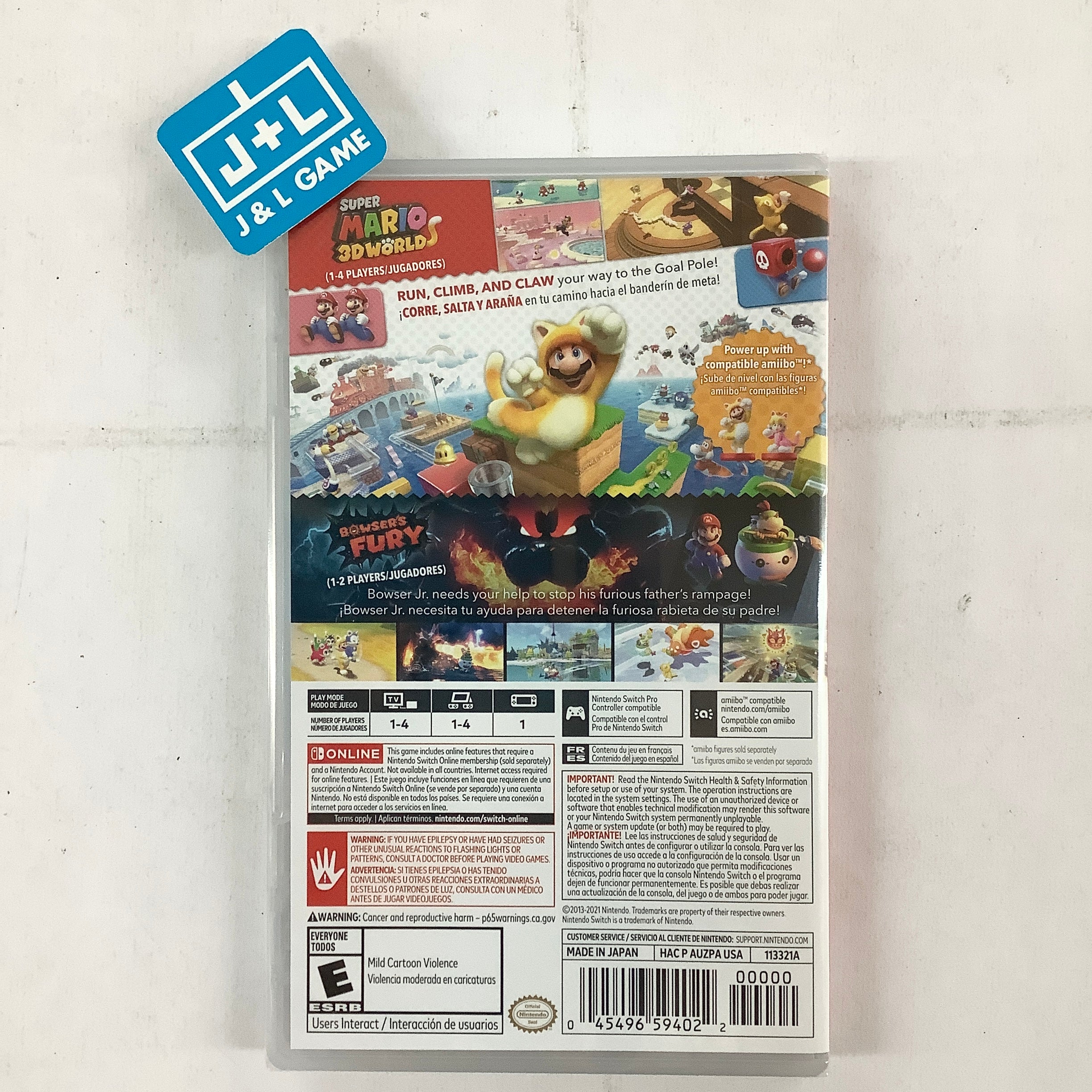 Super Mario 3D World + Bowser's Fury - (NSW) Nintendo Switch Video Games Nintendo   