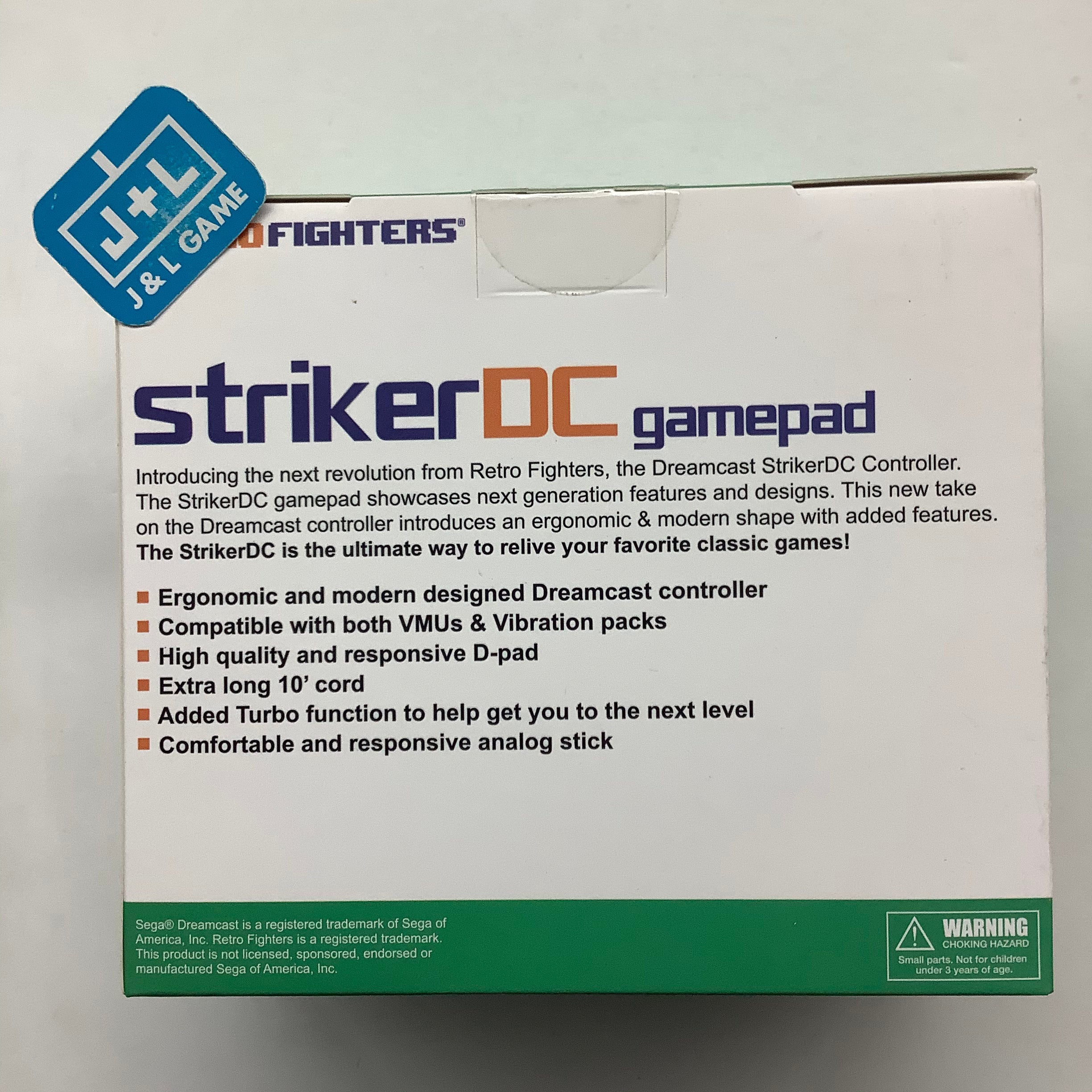 Retro Fighters StrikerDC Dreamcast Controller (Green) - (DC) SEGA Dreamcast Accessories Retro Fighters   