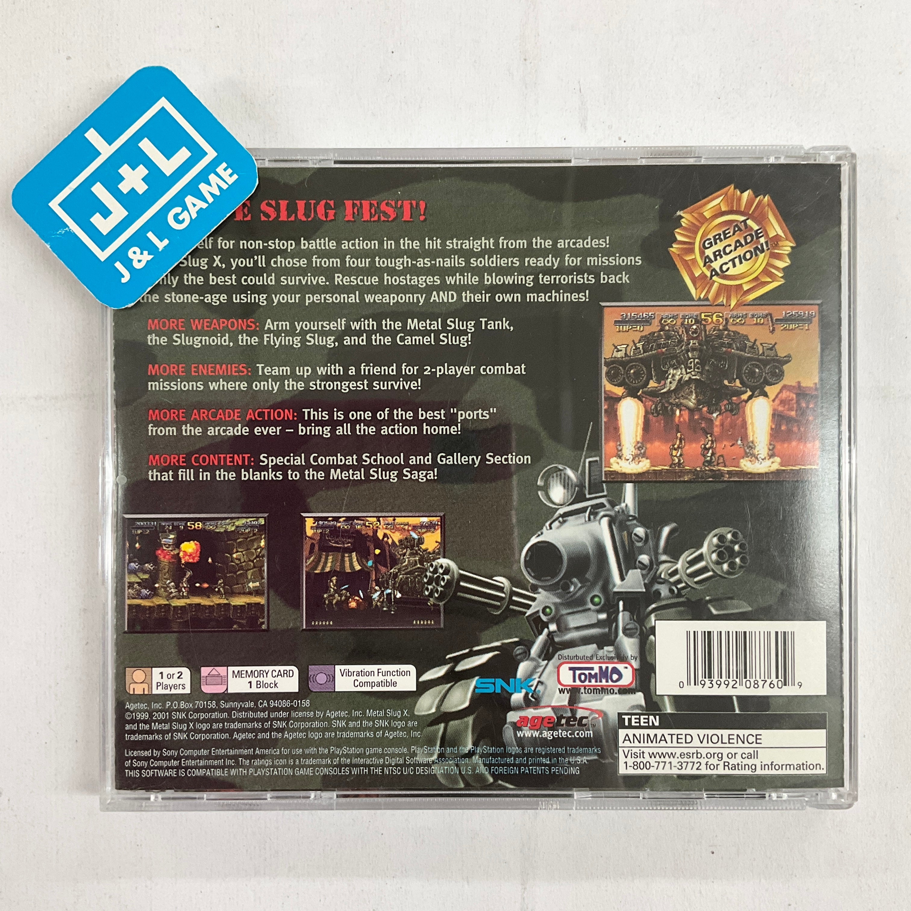 Metal Slug X - (PS1) PlayStation 1 [Pre-Owned] Video Games Agetec   