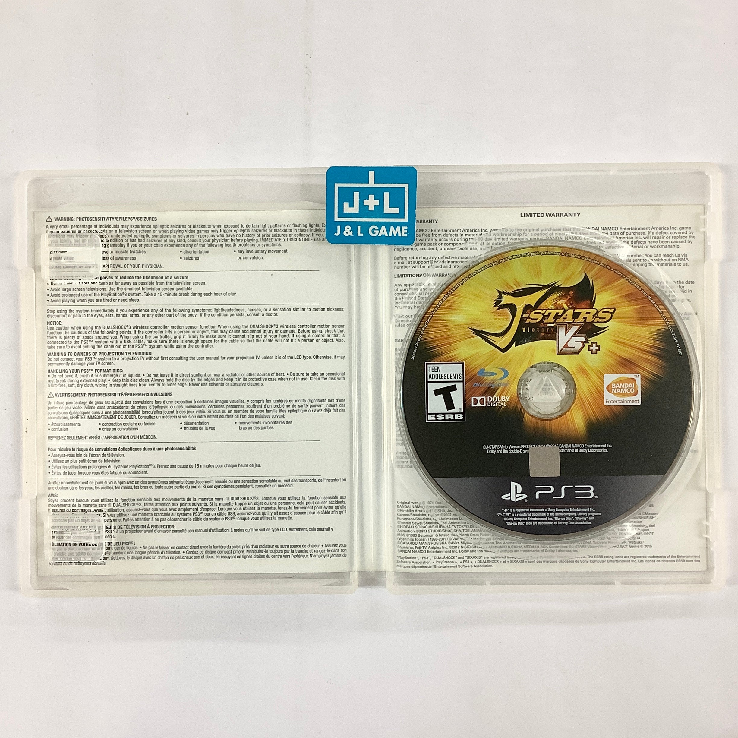 J-Stars Victory Vs+ - (PS3) PlayStation 3 [Pre-Owned] Video Games Bandai Namco Games   
