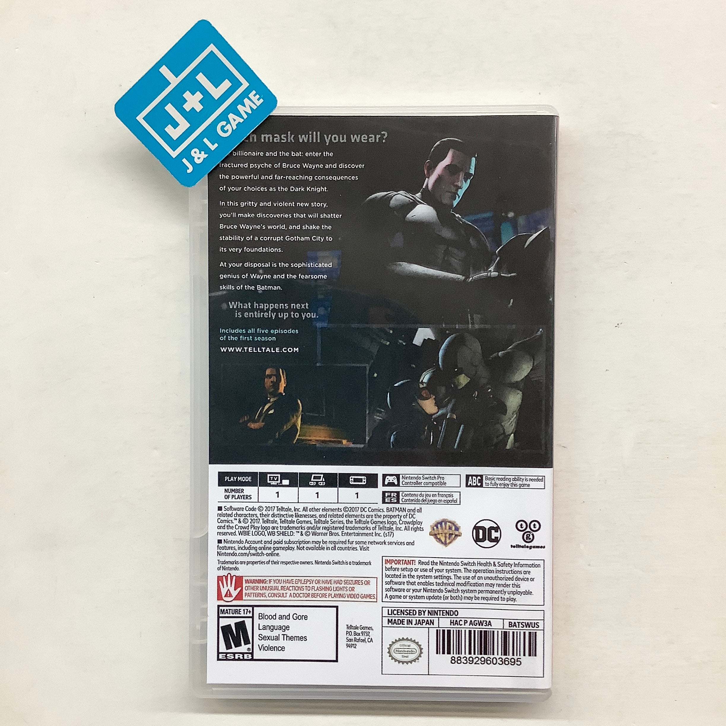 Batman - The Telltale Series - (NSW) Ninendo Switch [Pre-Owned] Video Games Warner Bros. Interactive Entertainment   
