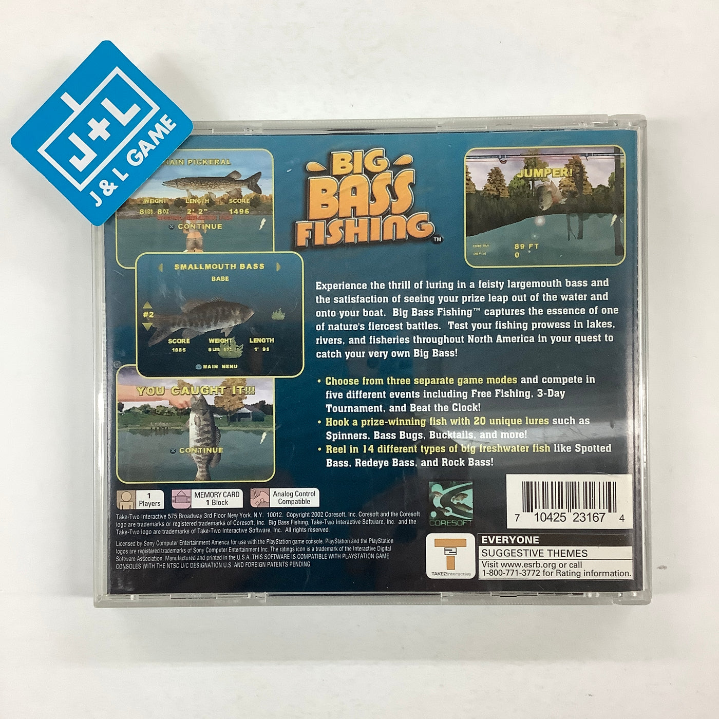 Big Bass Fishing - (PS1) PlayStation 1 [Pre-Owned]