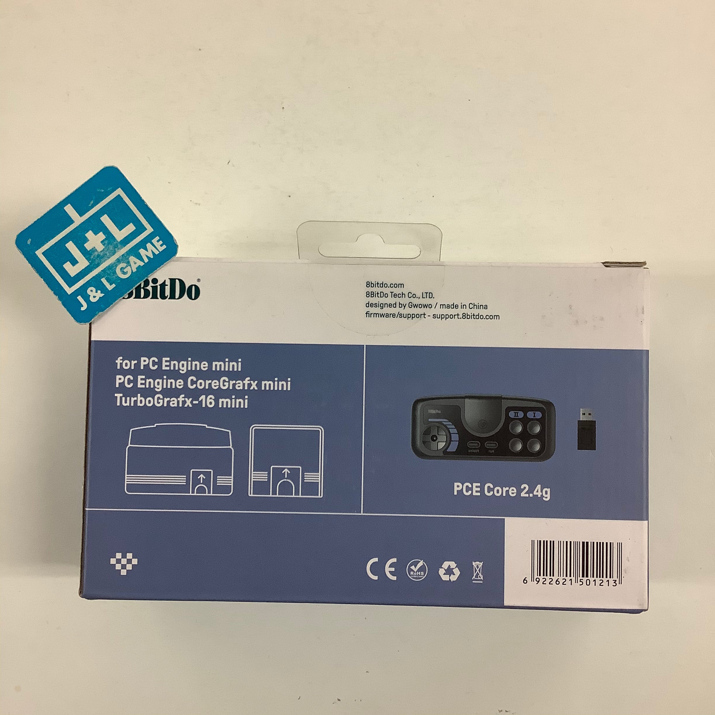 8Bitdo 2.4G Wireless Gamepad (PCE Core Edition) - (TG16) TurboGrafx 16 Mini & (PCE) PC Engine Mini Accessories 8Bitdo   