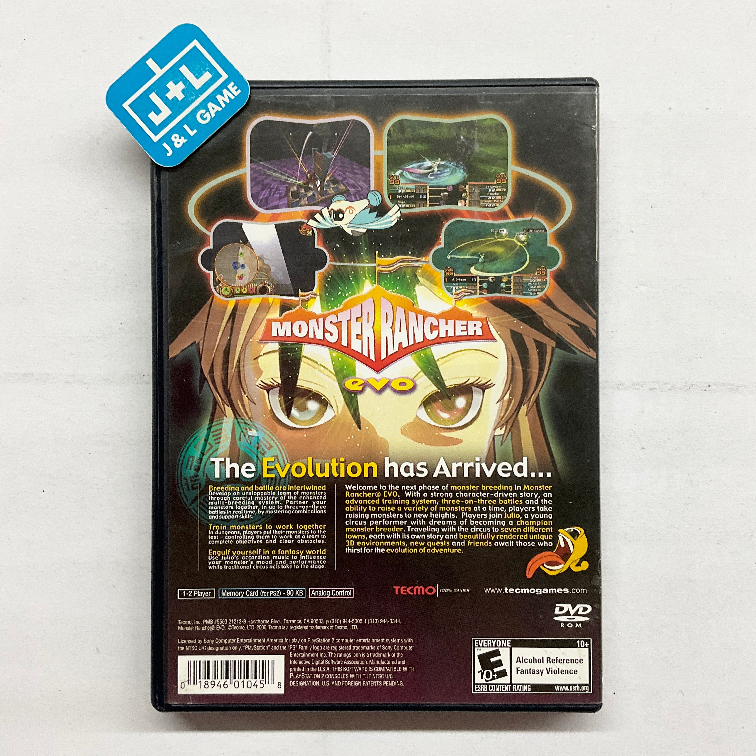 Monster Rancher EVO - (PS2) PlayStation 2 [Pre-Owned] Video Games Tecmo   