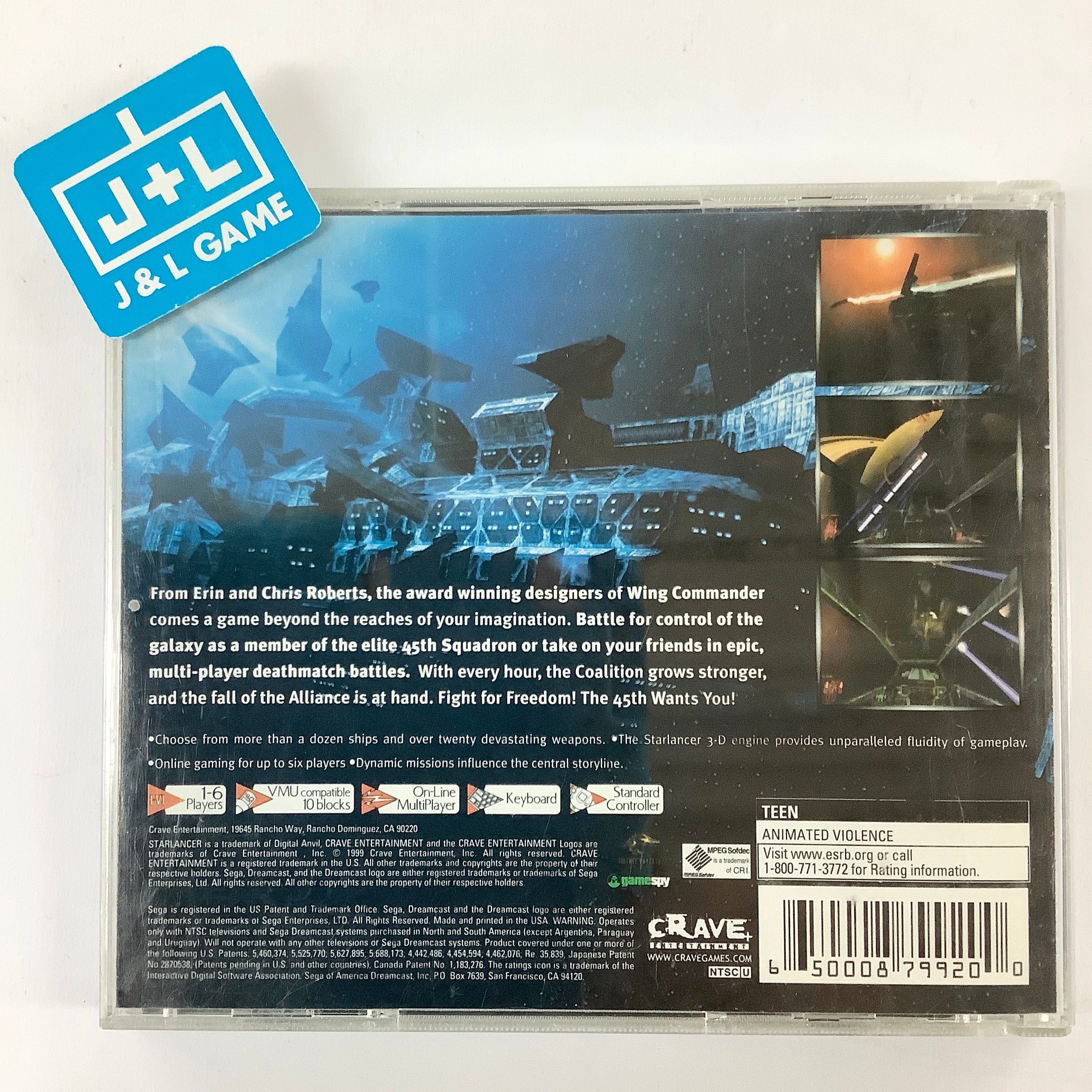 StarLancer - (DC) SEGA Dreamcast [Pre-Owned] Video Games Crave   