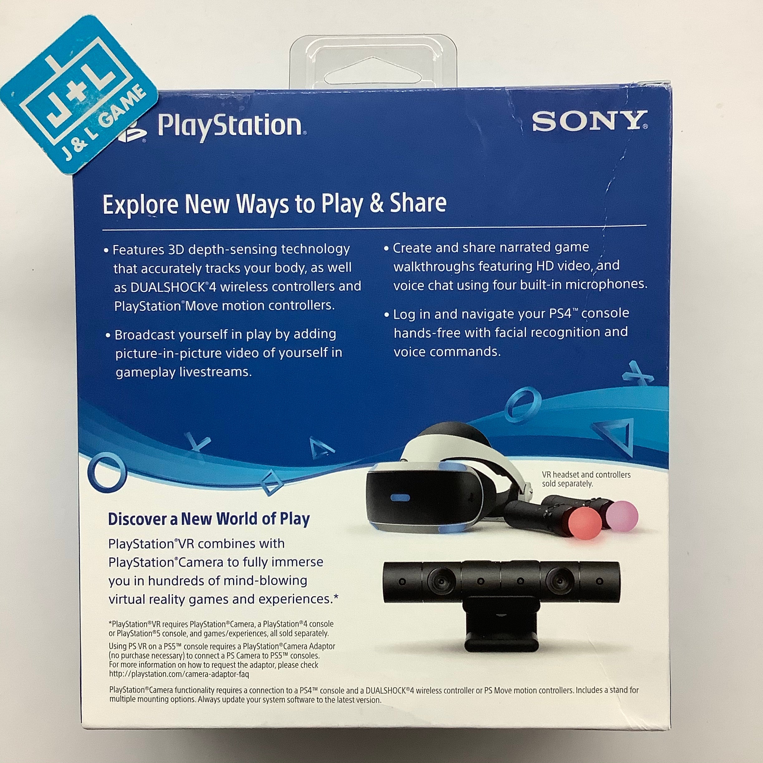 SONY PlayStation 4 Camera V 2 (PS4) PlayStation 4 J&L Game