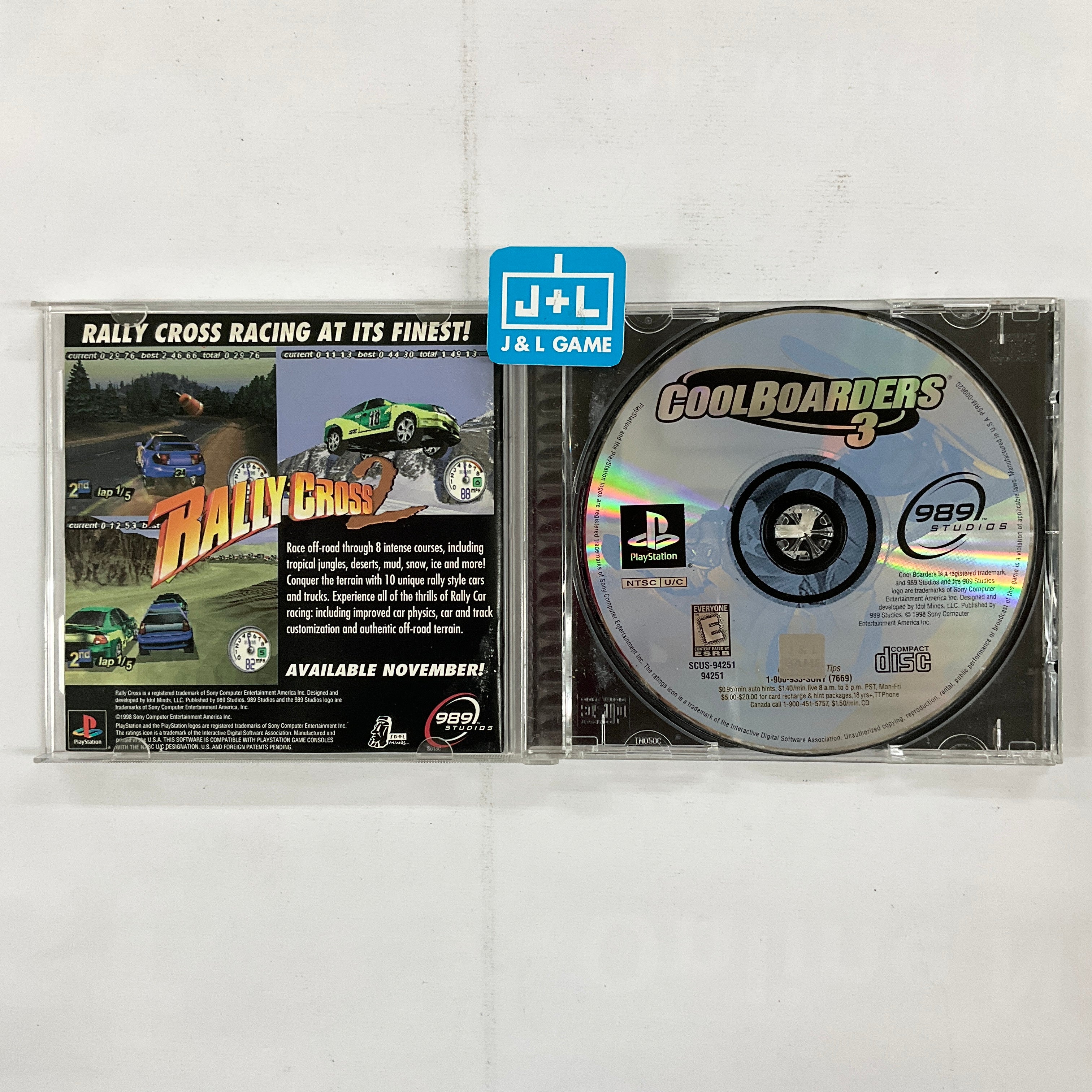 Cool Boarders 3 - (PS1) PlayStation 1 [Pre-Owned] Video Games 989 Studios   