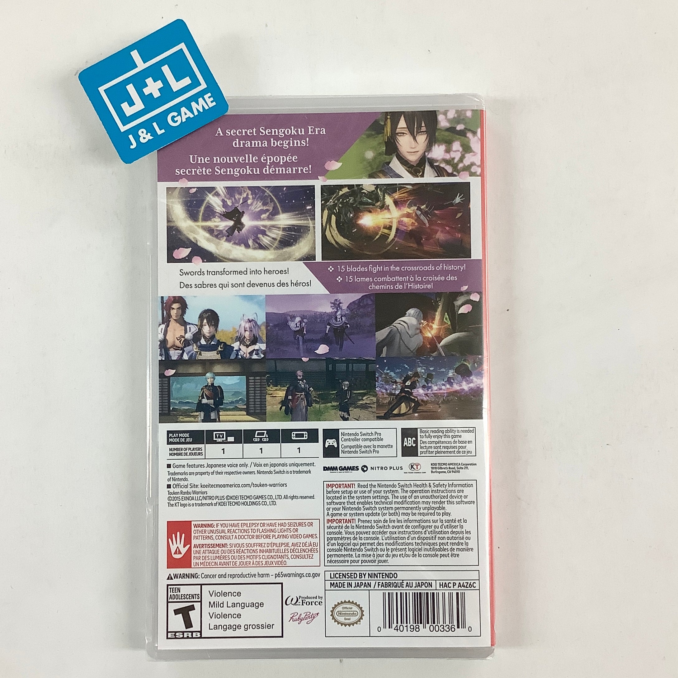 Touken Ranbu Warriors - (NSW) Nintendo Switch Video Games KT   