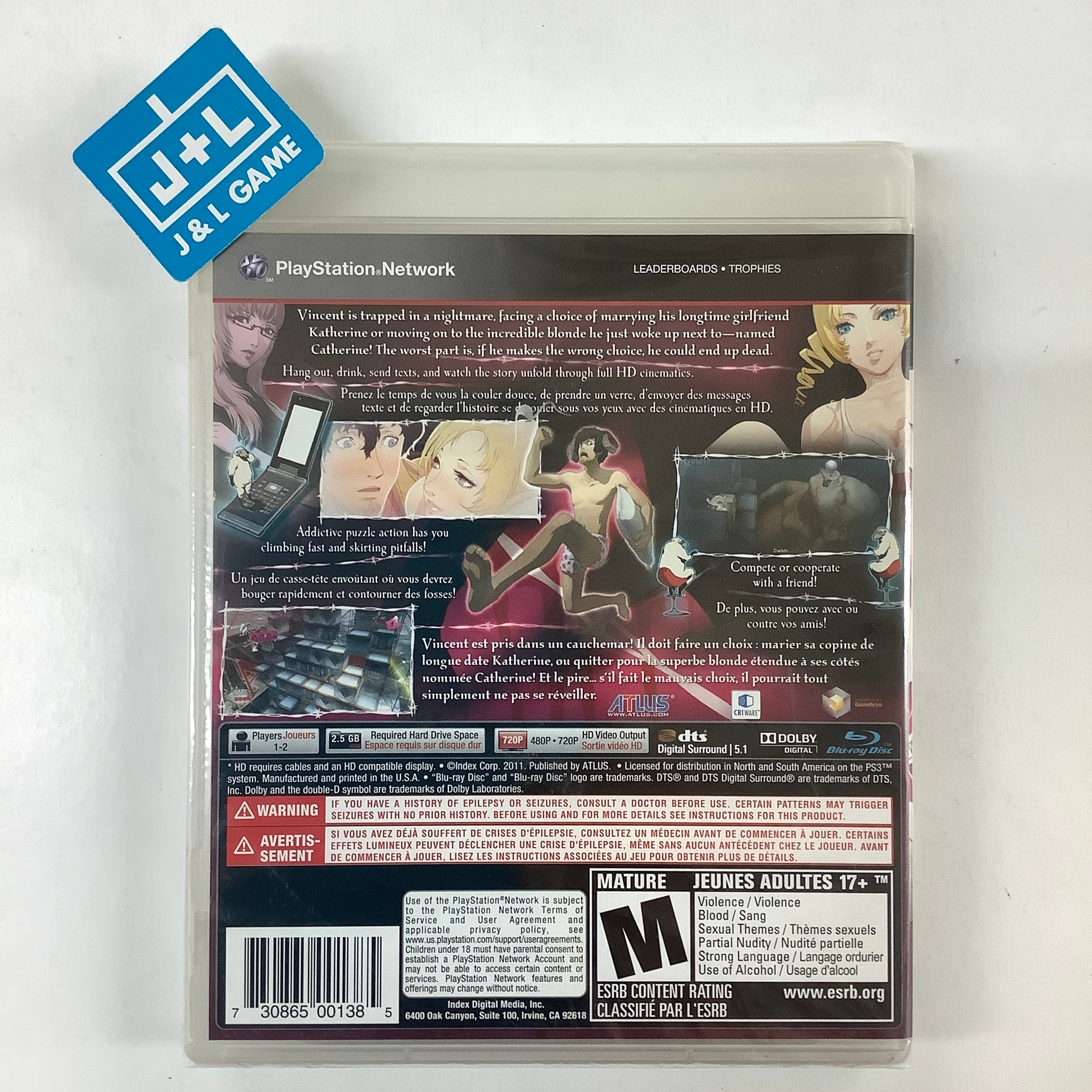 Catherine - (PS3) PlayStation 3 Video Games Atlus   