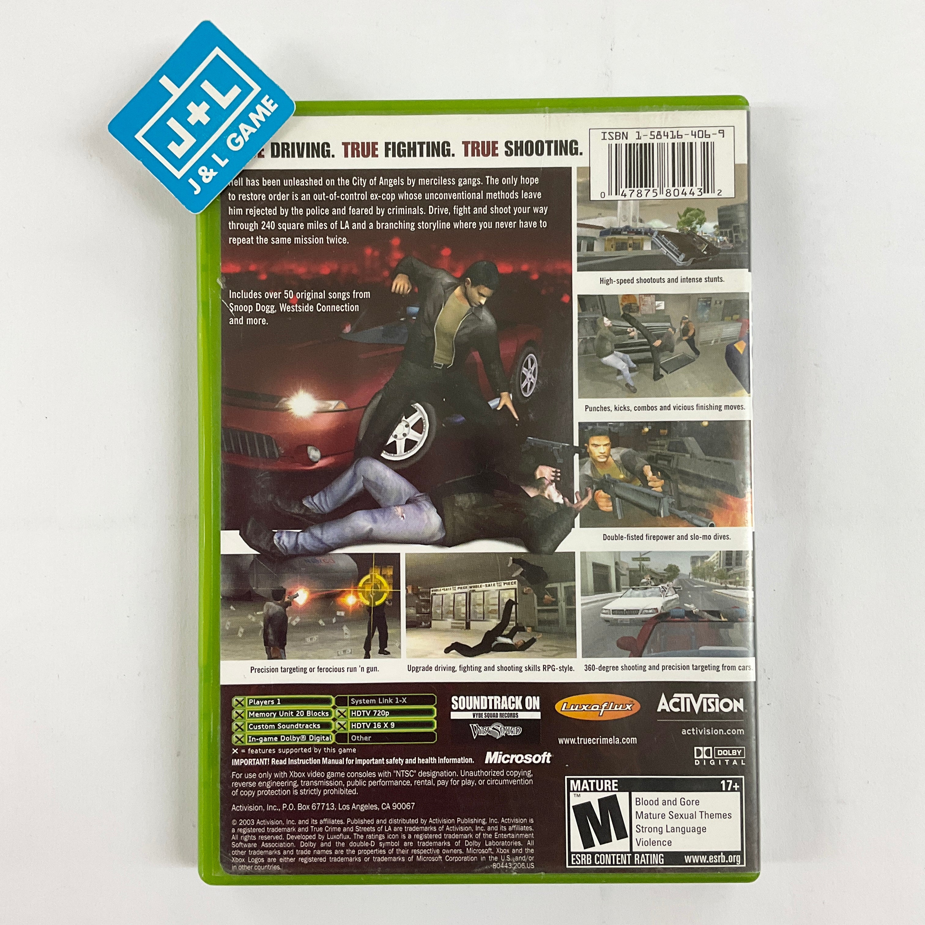True Crime: Streets of LA - (XB) Xbox [Pre-Owned] Video Games Activision   