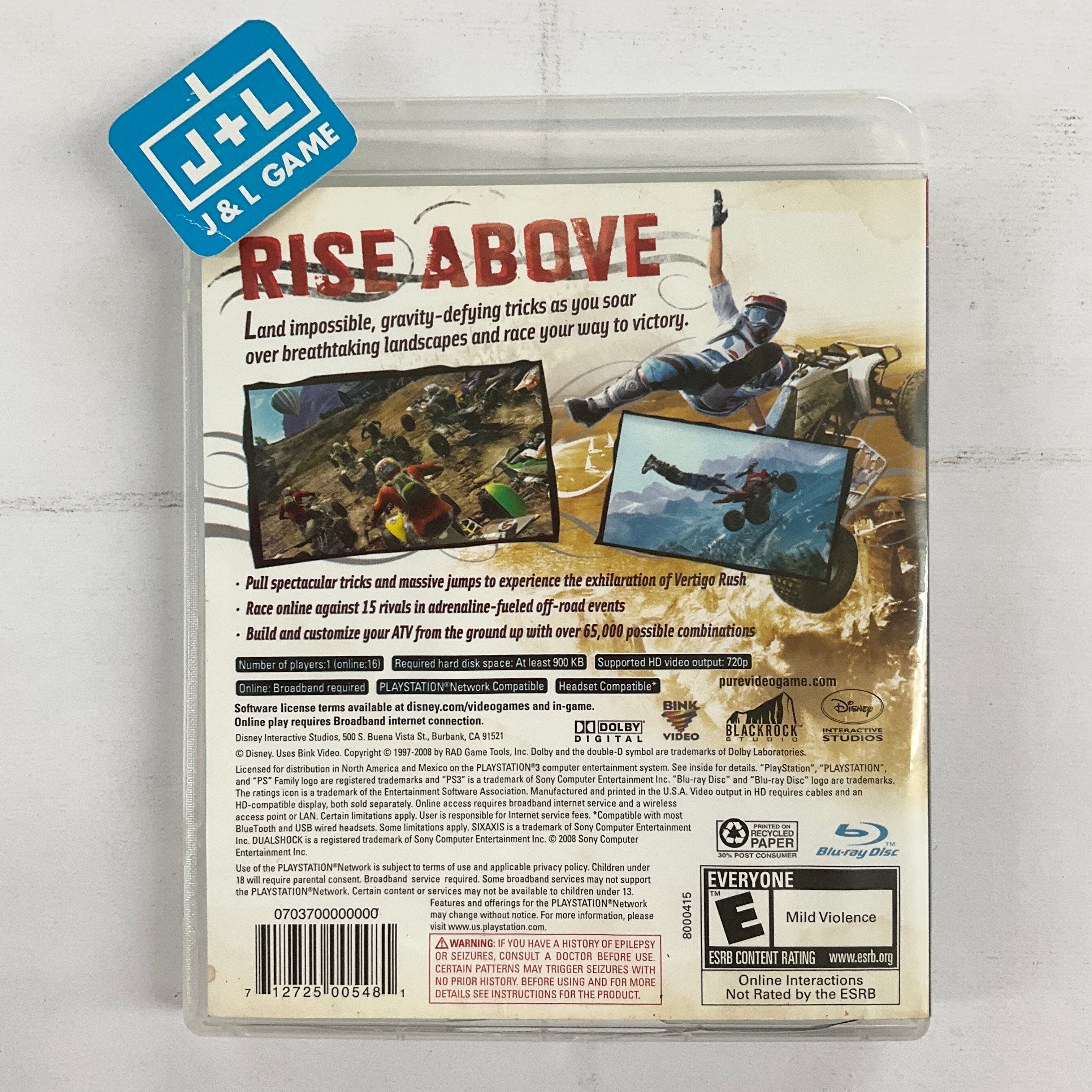 Pure - (PS3) PlayStation 3 [Pre-Owned] Video Games Disney Interactive Studios   