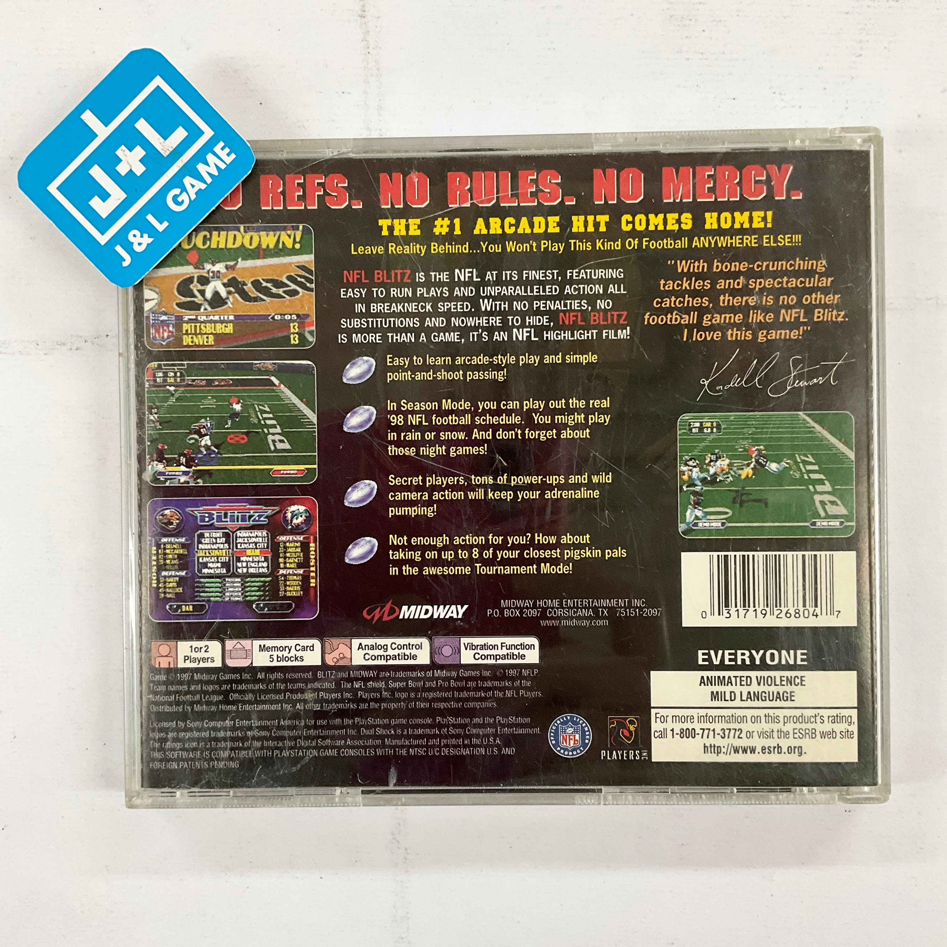 NFL Blitz - (PS1) PlayStation 1 [Pre-Owned] Video Games Midway   