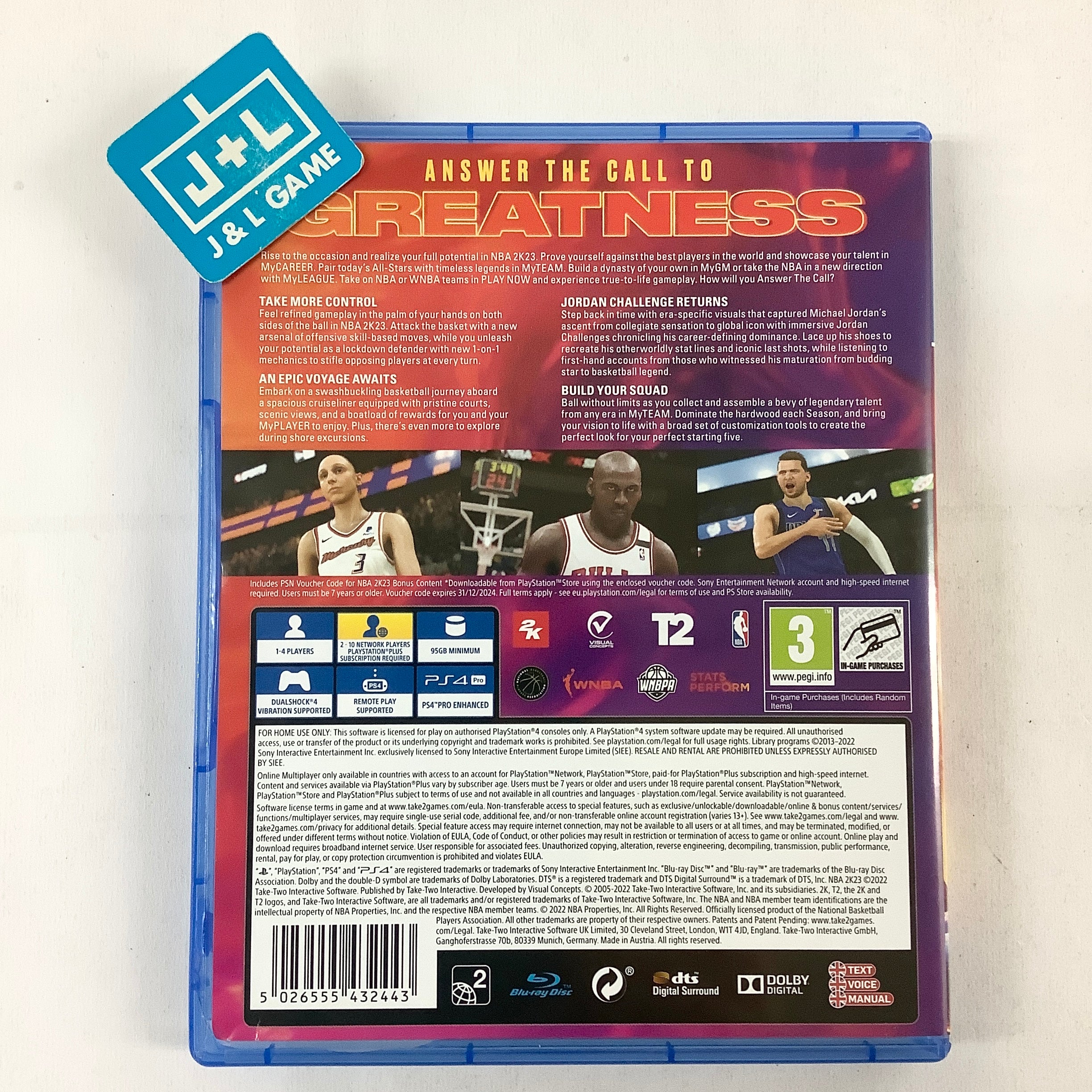 NBA 2K23 - (PS4) PlayStation 4 [Pre-Owned] (European Import) Video Games 2K   