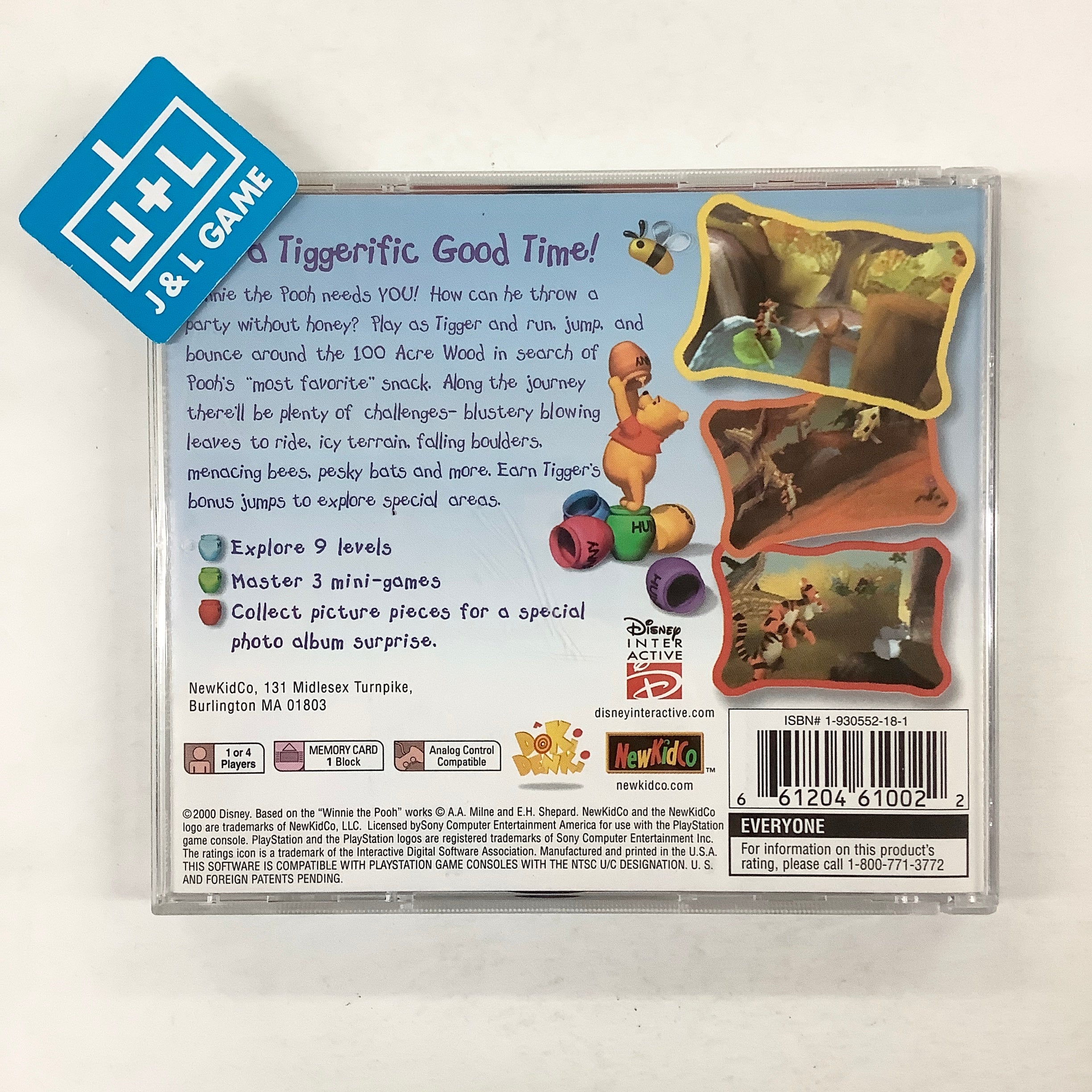 Disney Presents: Tigger's Honey Hunt - (PS1) PlayStation 1 [Pre-Owned] Video Games NewKidCo   