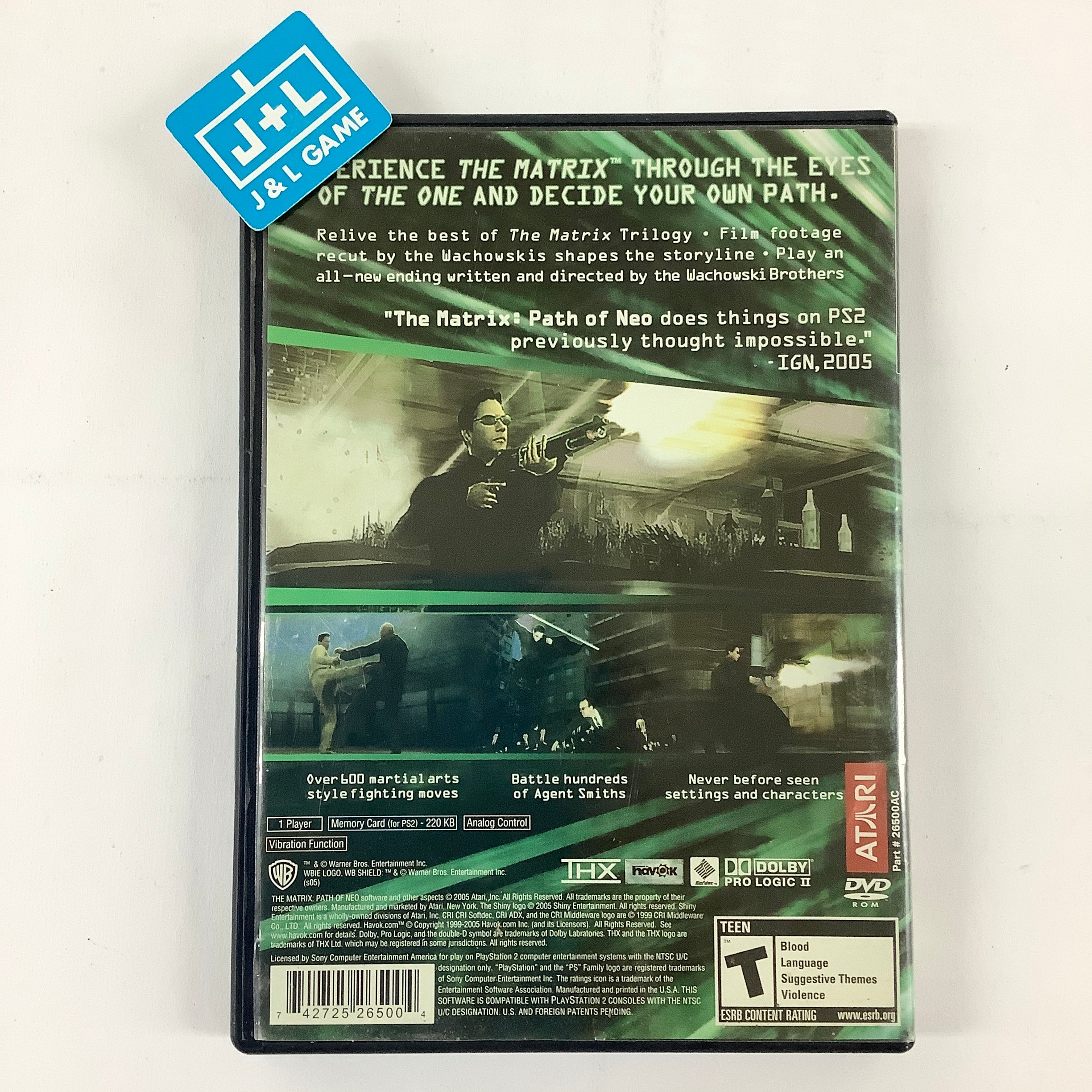 The Matrix: Path of Neo - (PS2) PlayStation 2 [Pre-Owned] Video Games Atari SA   
