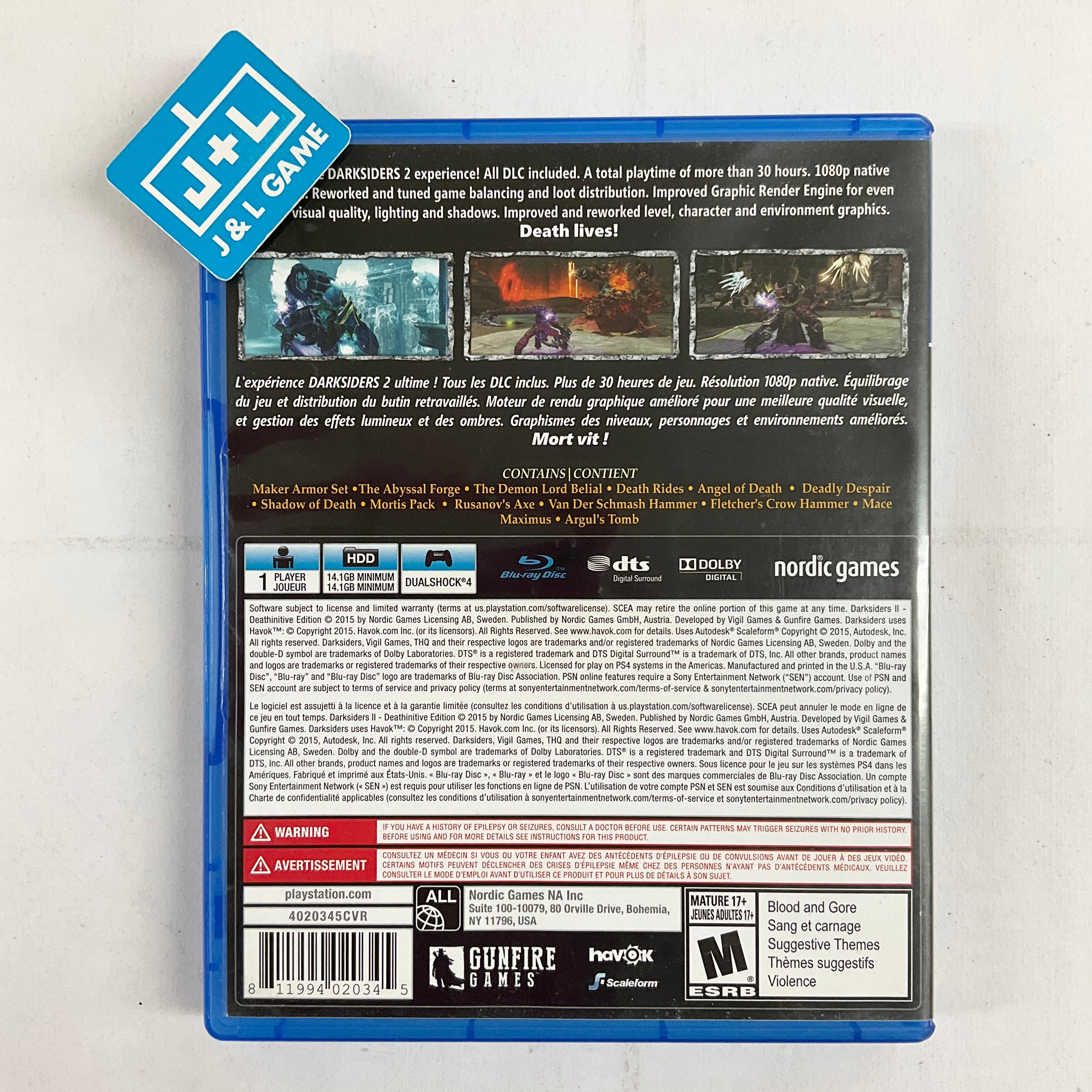 Darksiders 2: Deathinitive Edition - (PS4) PlayStation 4 [Pre-Owned] Video Games THQ Nordic   