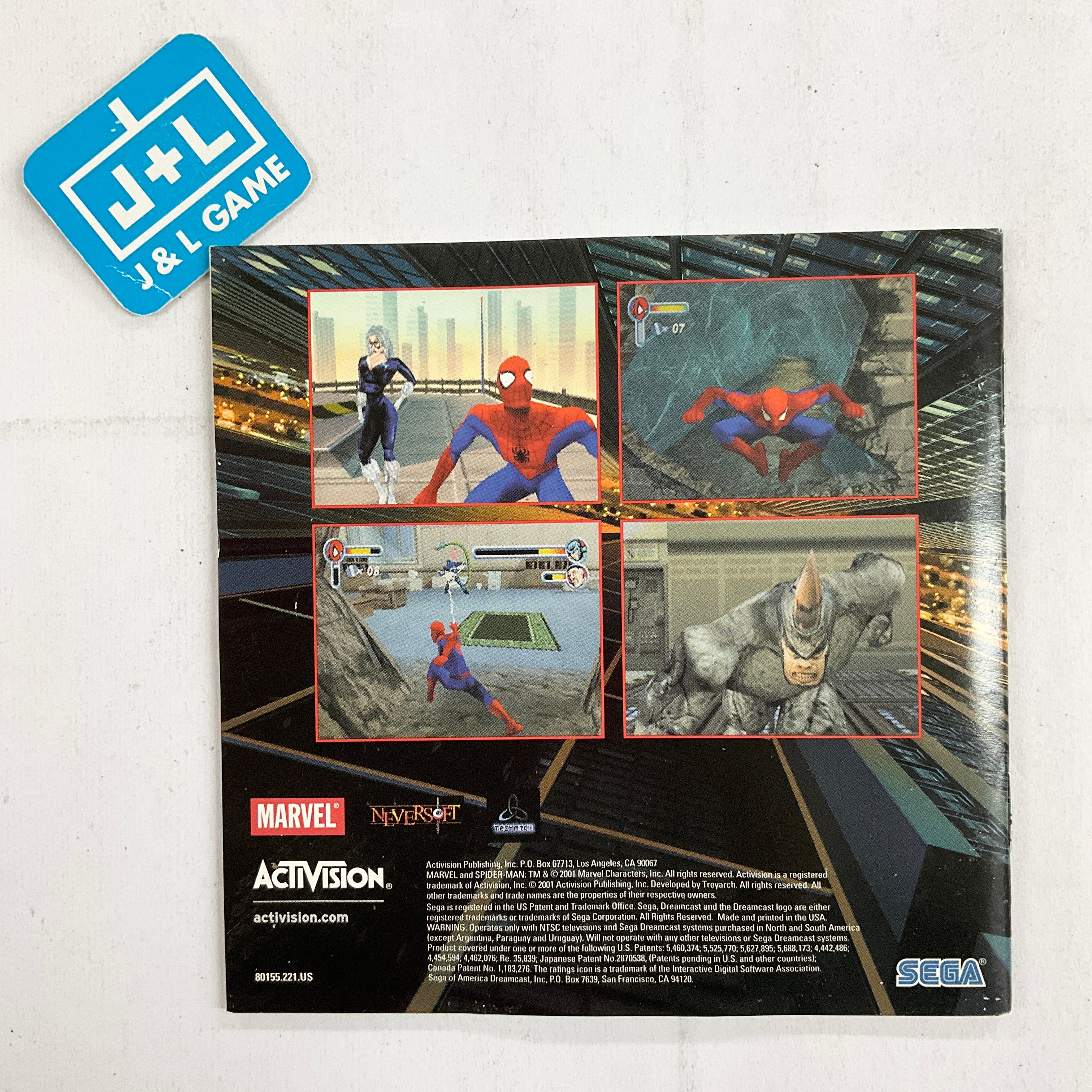 Spider-Man - (DC) SEGA Dreamcast [Pre-Owned] Video Games Activision   