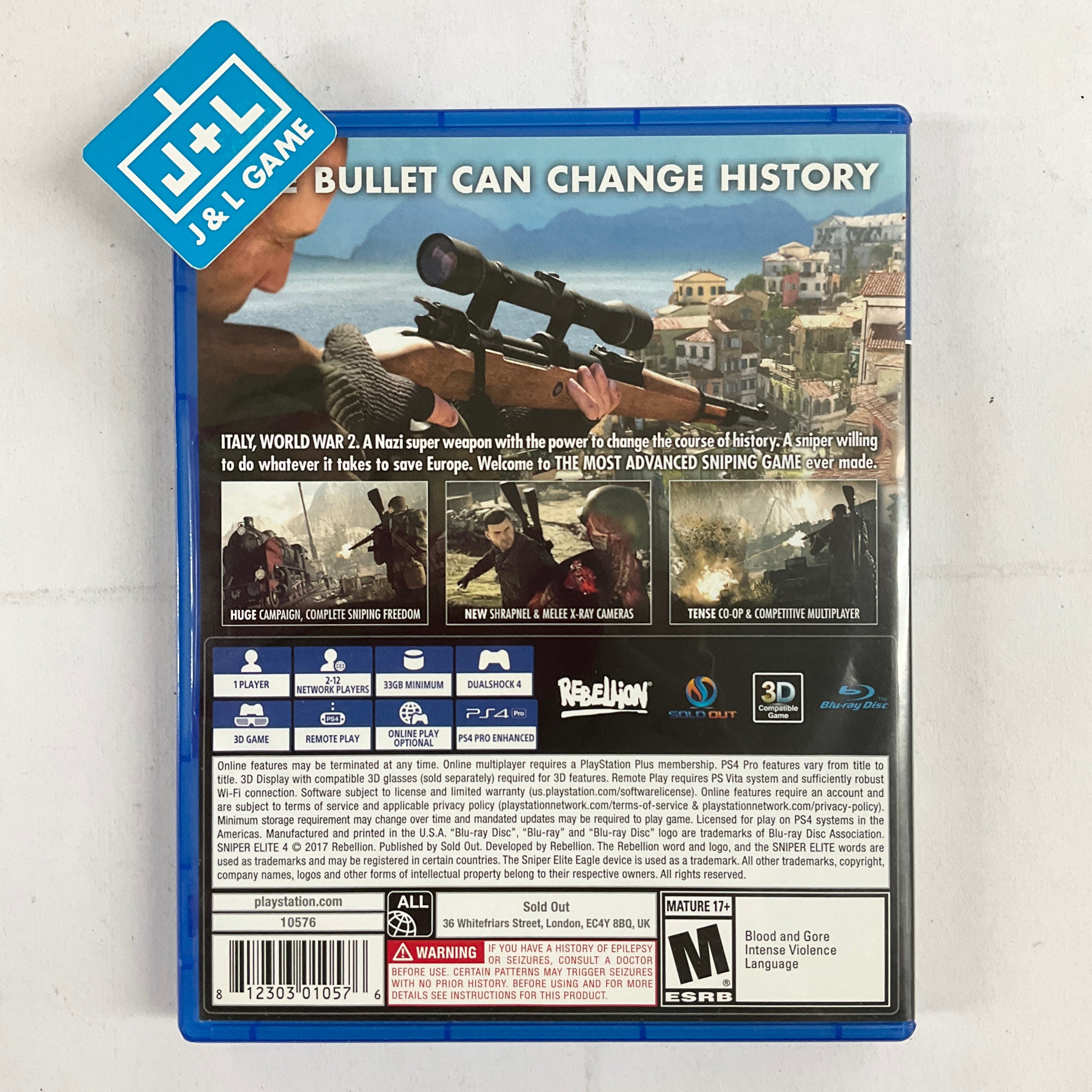 Sniper Elite 4 - (PS4) PlayStation 4 [Pre-Owned] Video Games Rebellion   