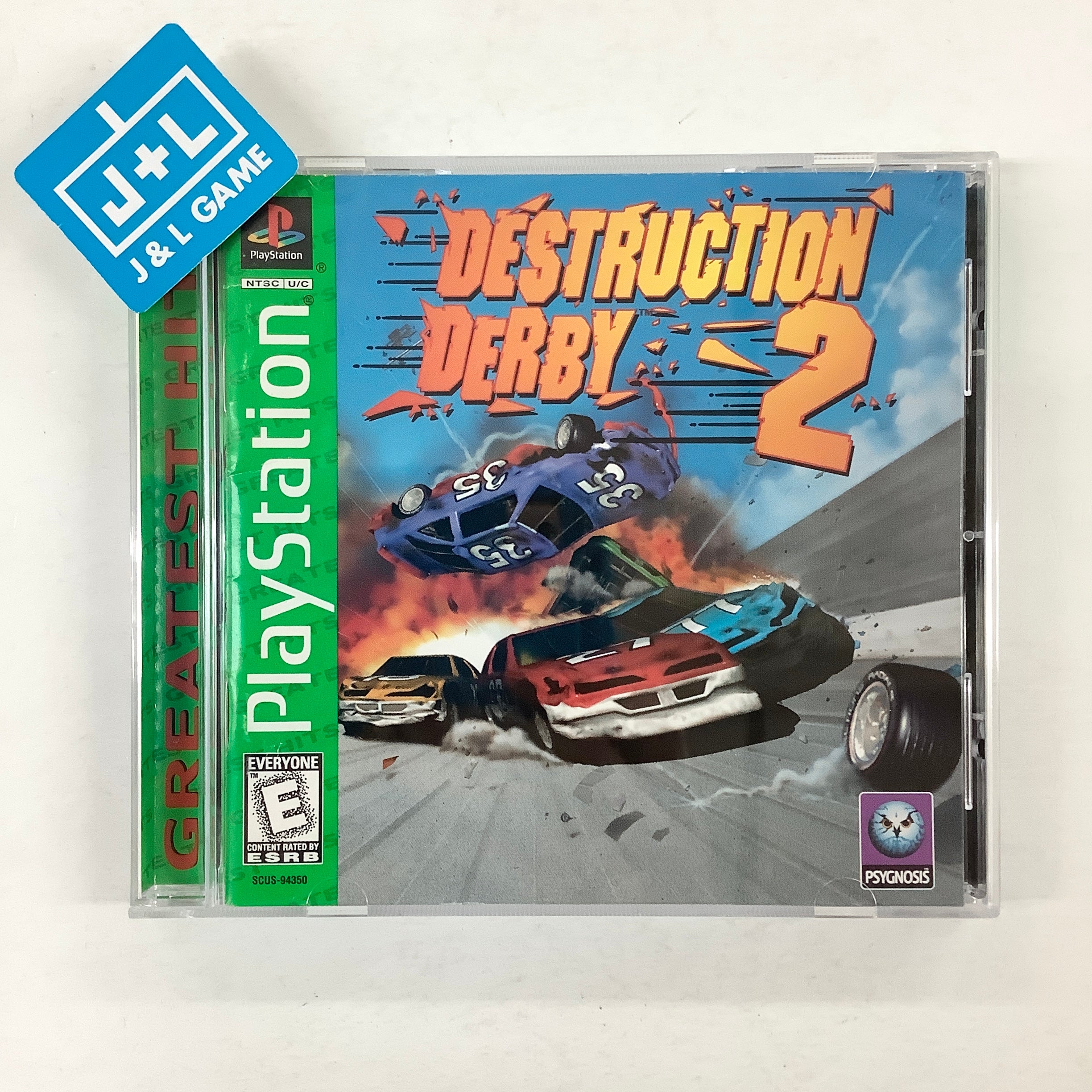 Destruction Derby 2 (Greatest Hits) - (PS1) PlayStation 1 [Pre-Owned] Video Games Psygnosis   